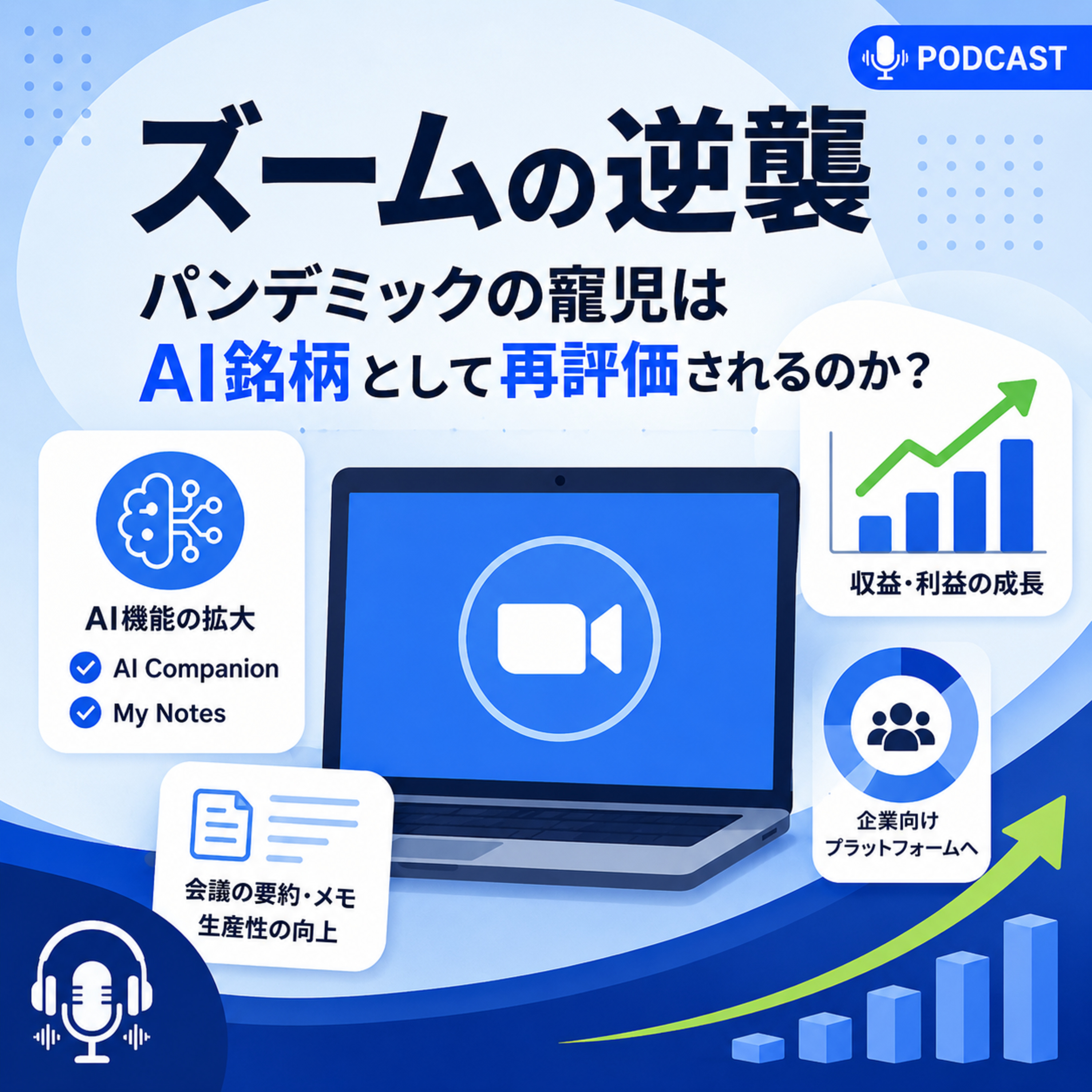 ズームの逆襲　パンデミックの寵児はAI銘柄として再評価されるのか？