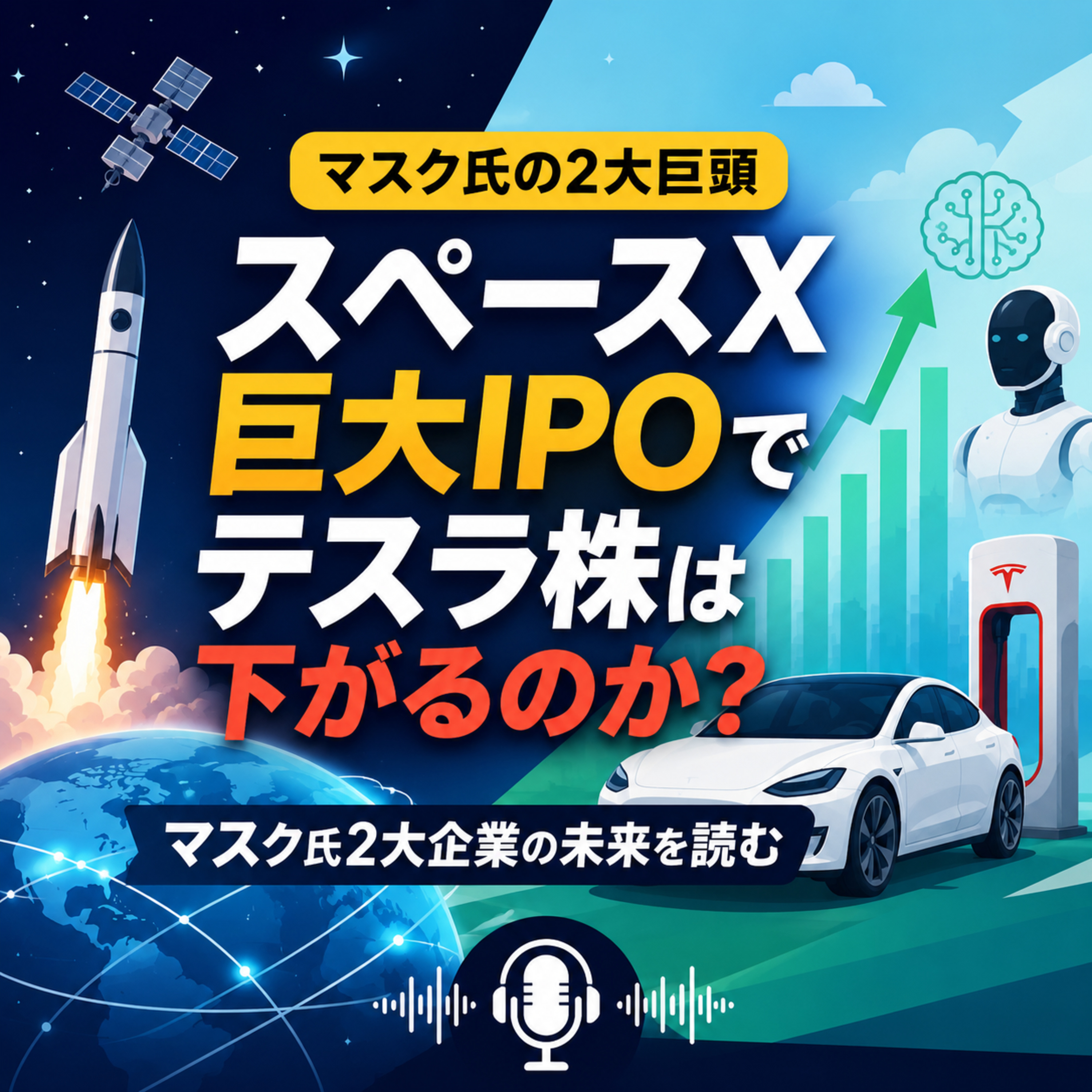 スペースX巨大IPOでテスラ株は下がるのか　マスク氏2大企業の未来を読む