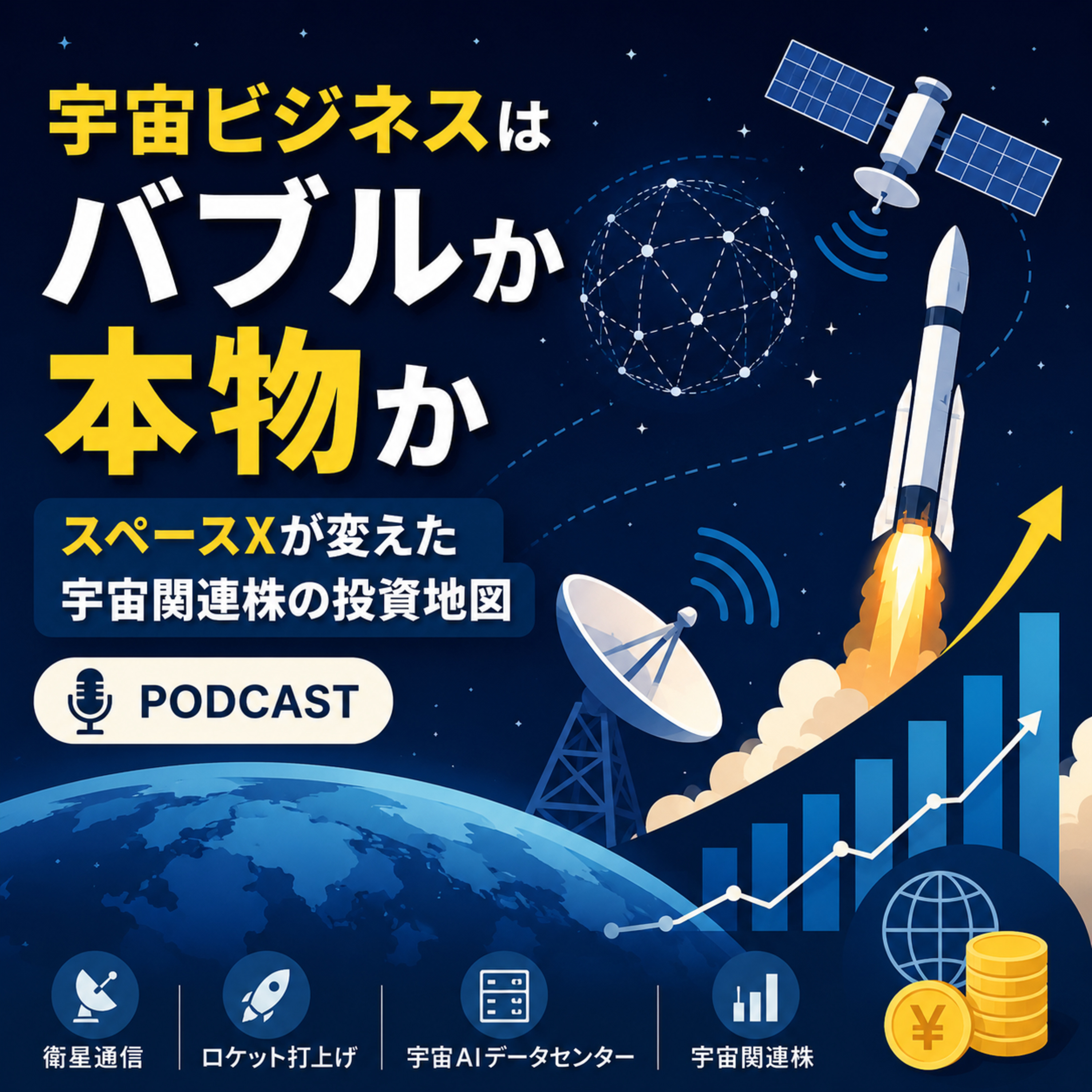 宇宙ビジネスはバブルか本物か　スペースXが変えた宇宙関連株の投資地図