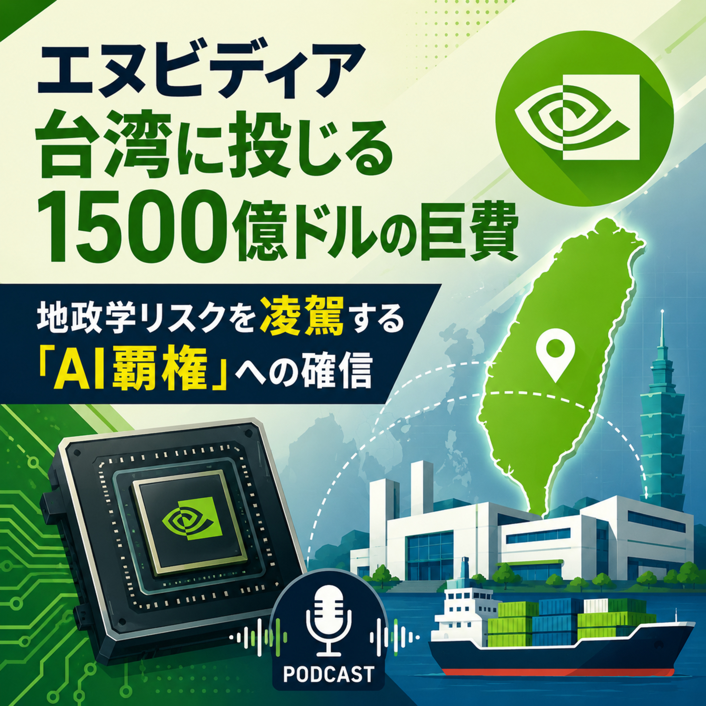 エヌビディアが台湾に投じる1500 億ドルの巨費：地政学リスクを凌駕する「AI覇権」への確信