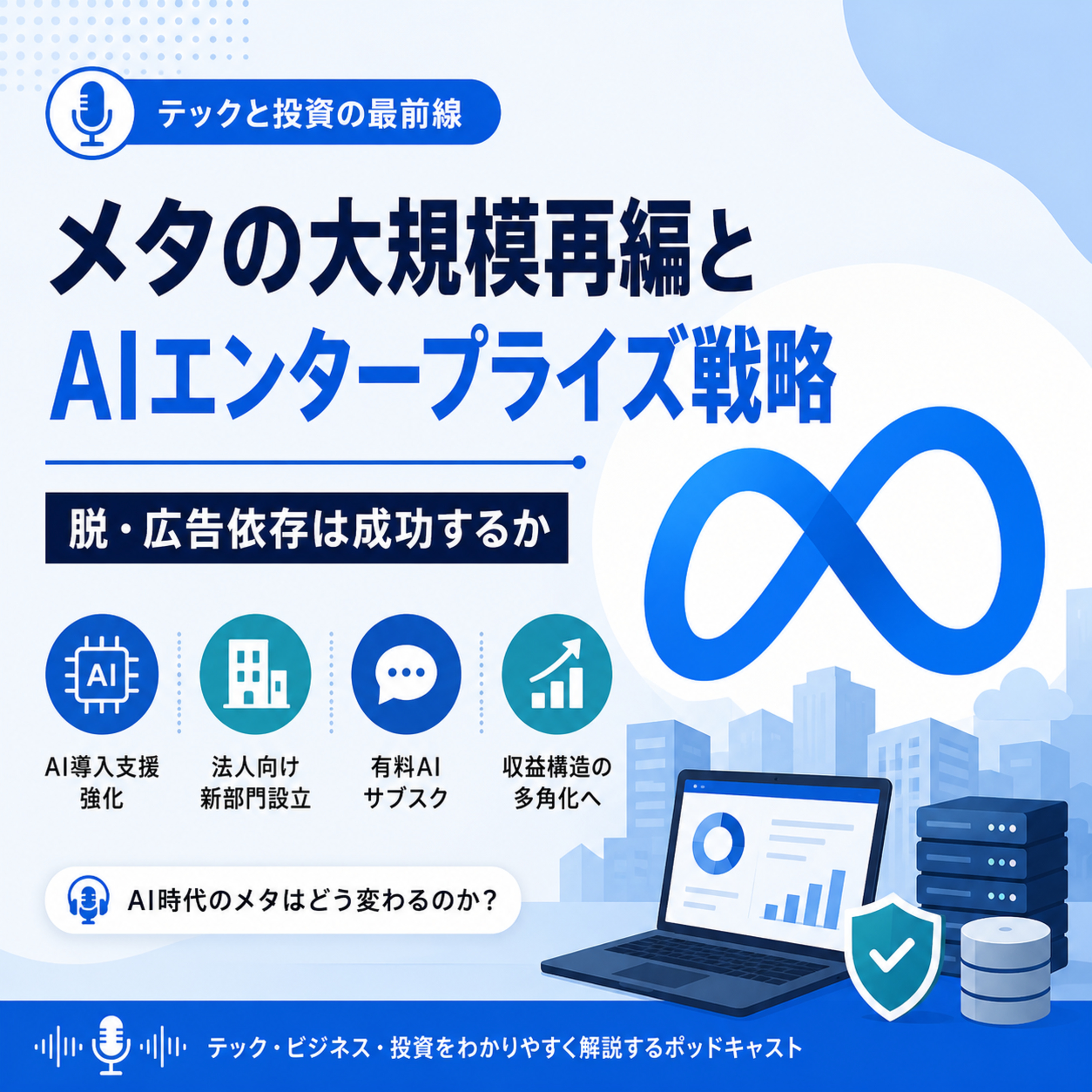 メタの大規模再編とAIエンタープライズ戦略　脱・広告依存は成功するか