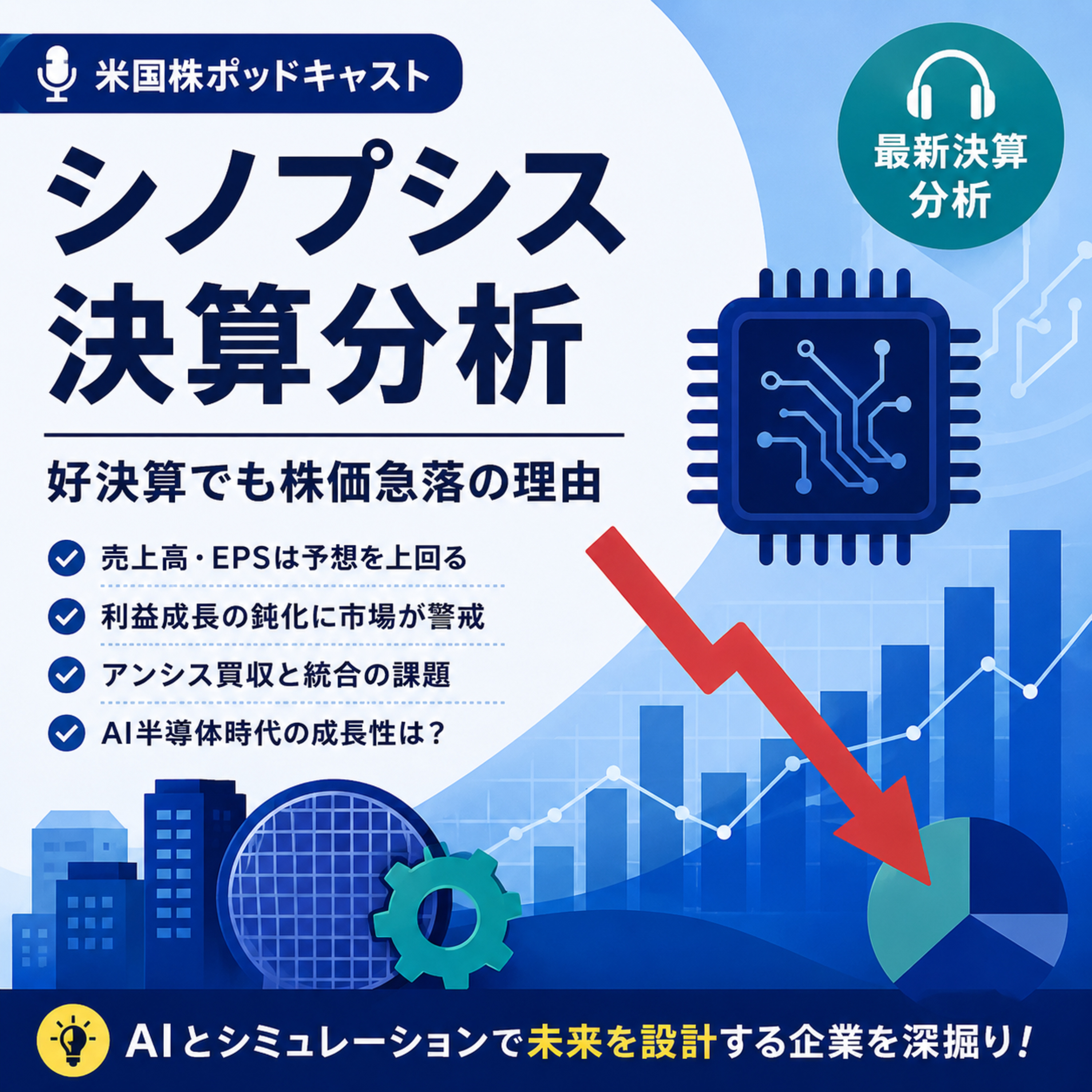 シノプシス株が急落、好決算でも市場が警戒した理由