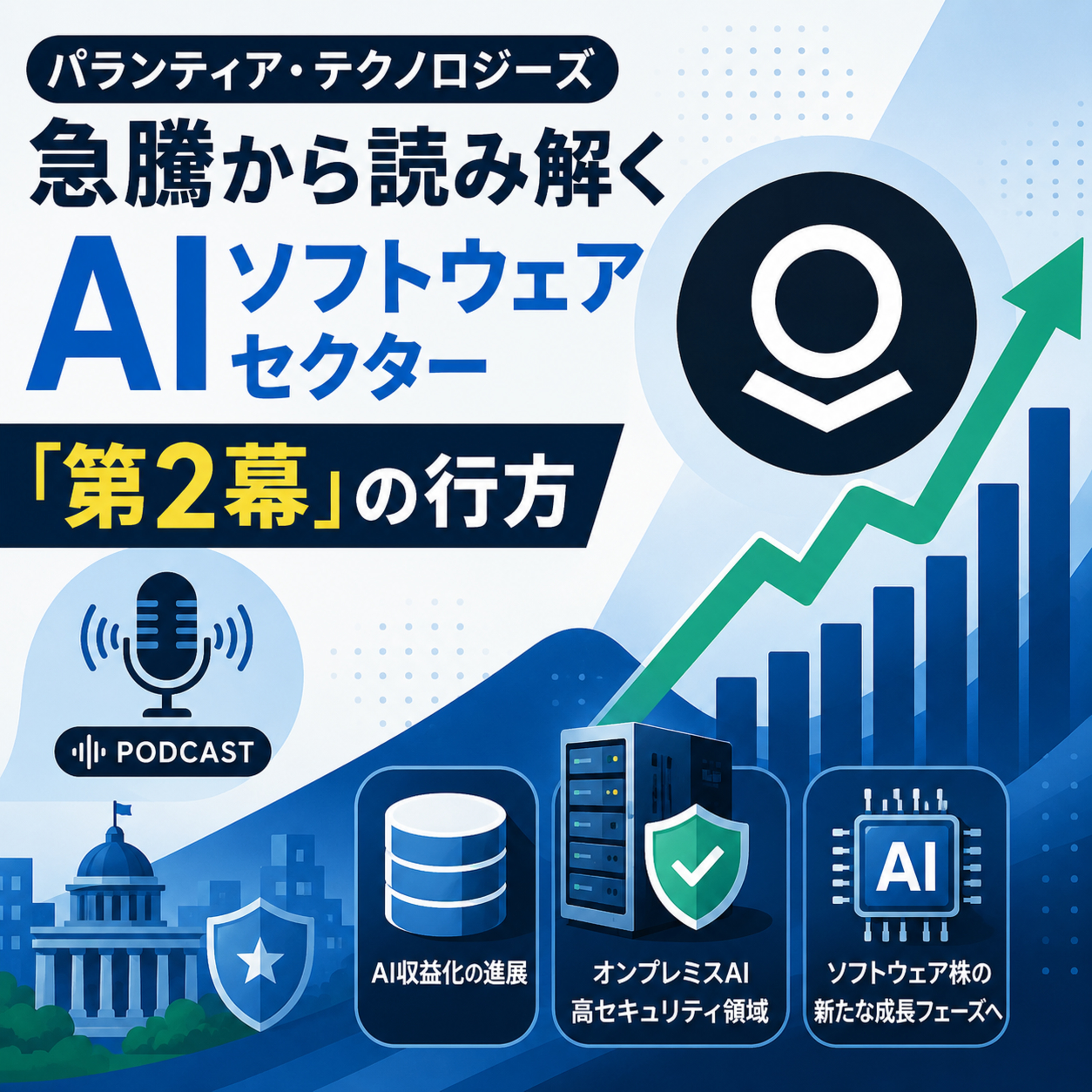 パランティア急騰が示すAIソフトウェア株の第2幕