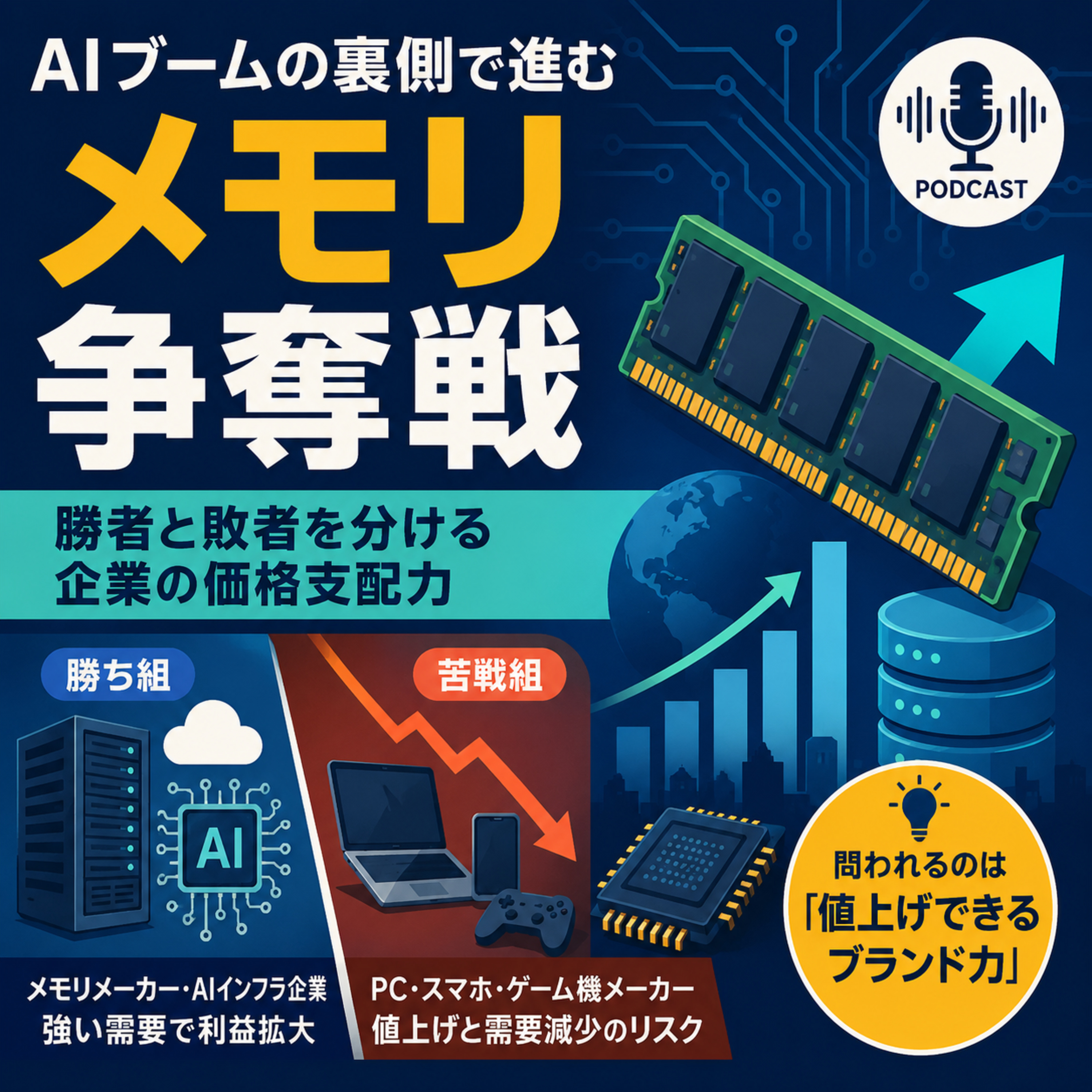 AIブームの裏側で進む「メモリ争奪戦」　勝者と敗者を分ける企業の価格支配力