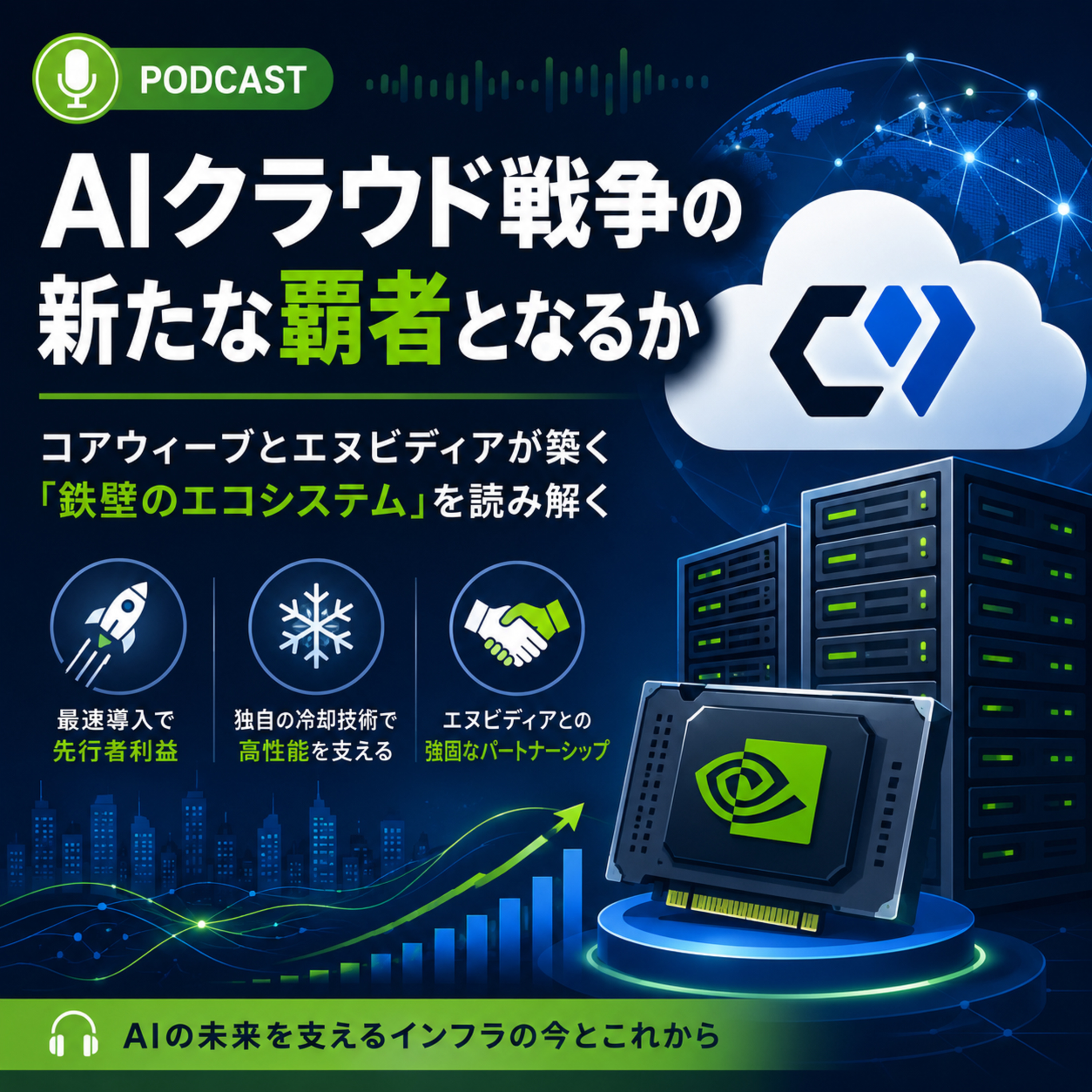 AIクラウド戦争の新たな覇者となるか　コアウィーブとエヌビディアが築く鉄壁のエコシステム