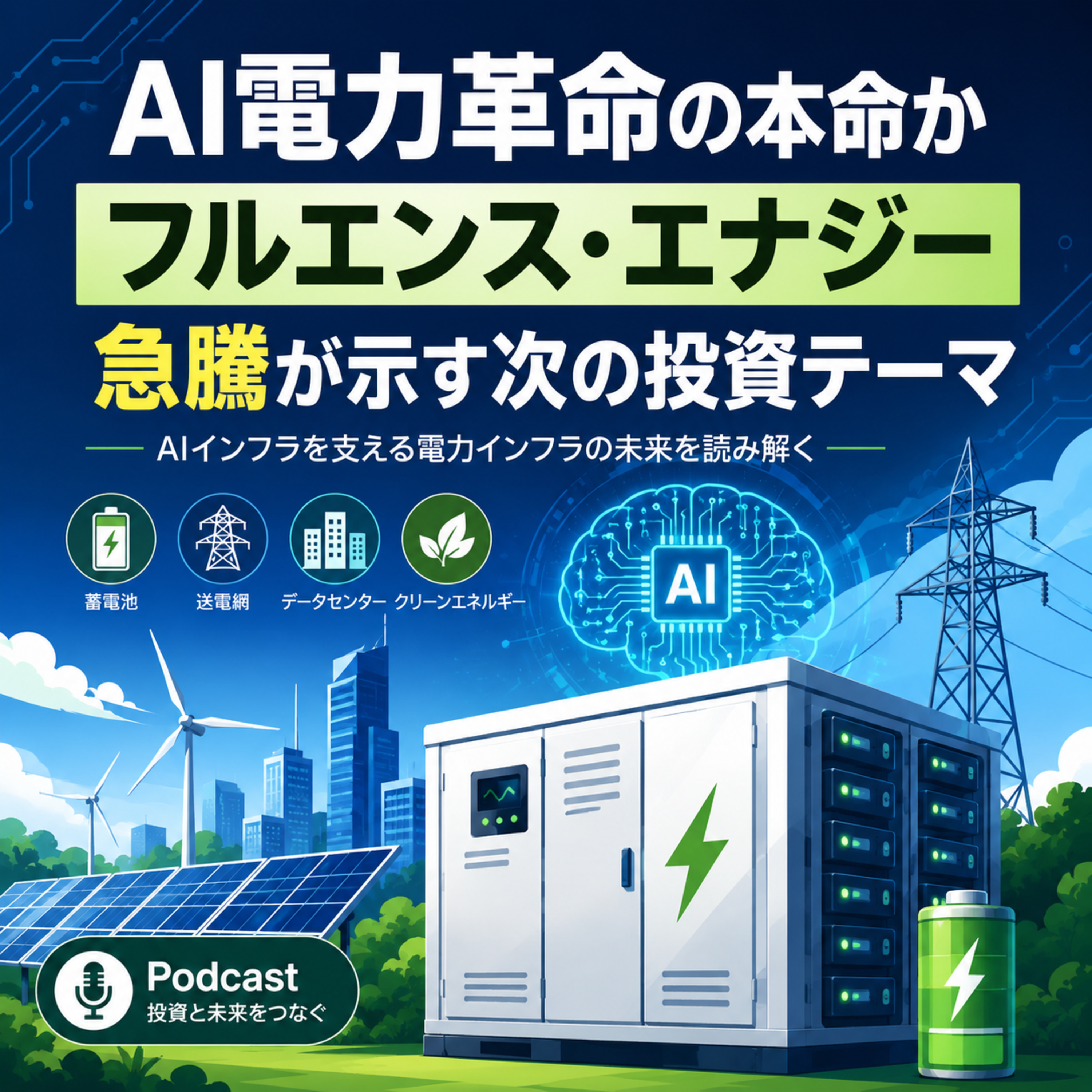 AI電力革命の本命か　フルエンス・エナジー急騰が示す次の投資テーマ