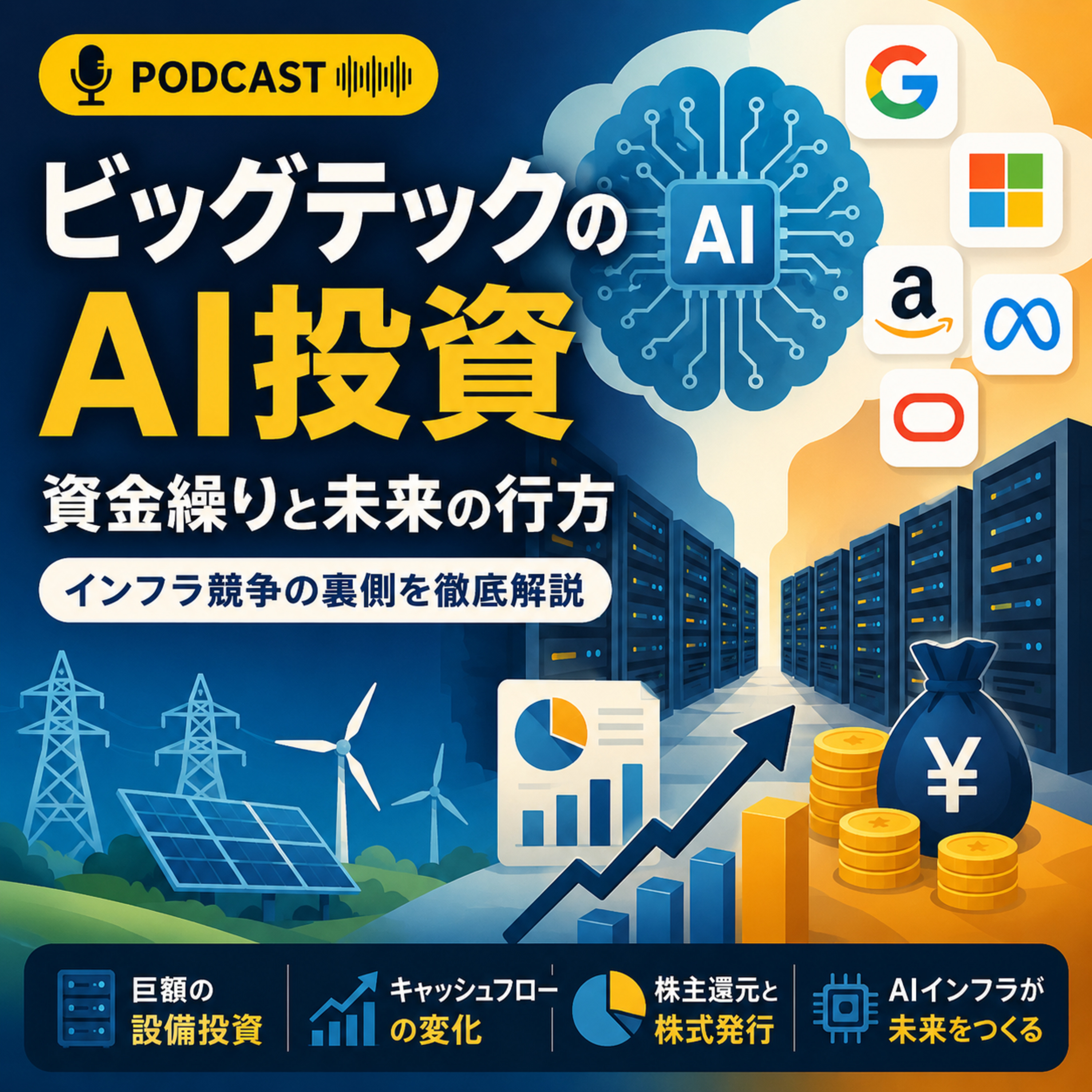 AI狂騒曲の裏側：ビッグテックは「重厚長大産業」へ変わるのか episode artwork