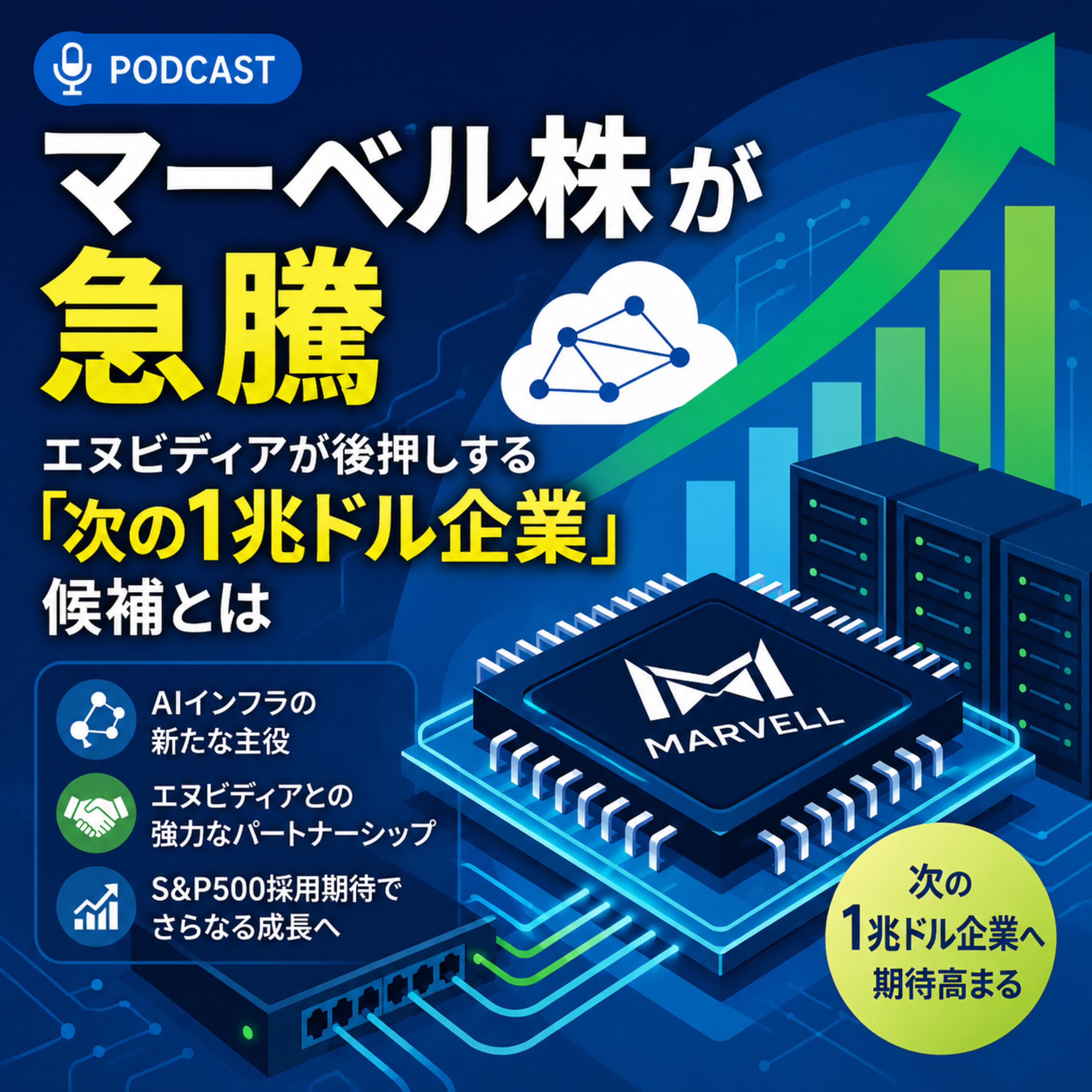 マーベル株が急騰　エヌビディアが後押しする「次の1兆ドル企業」候補とは