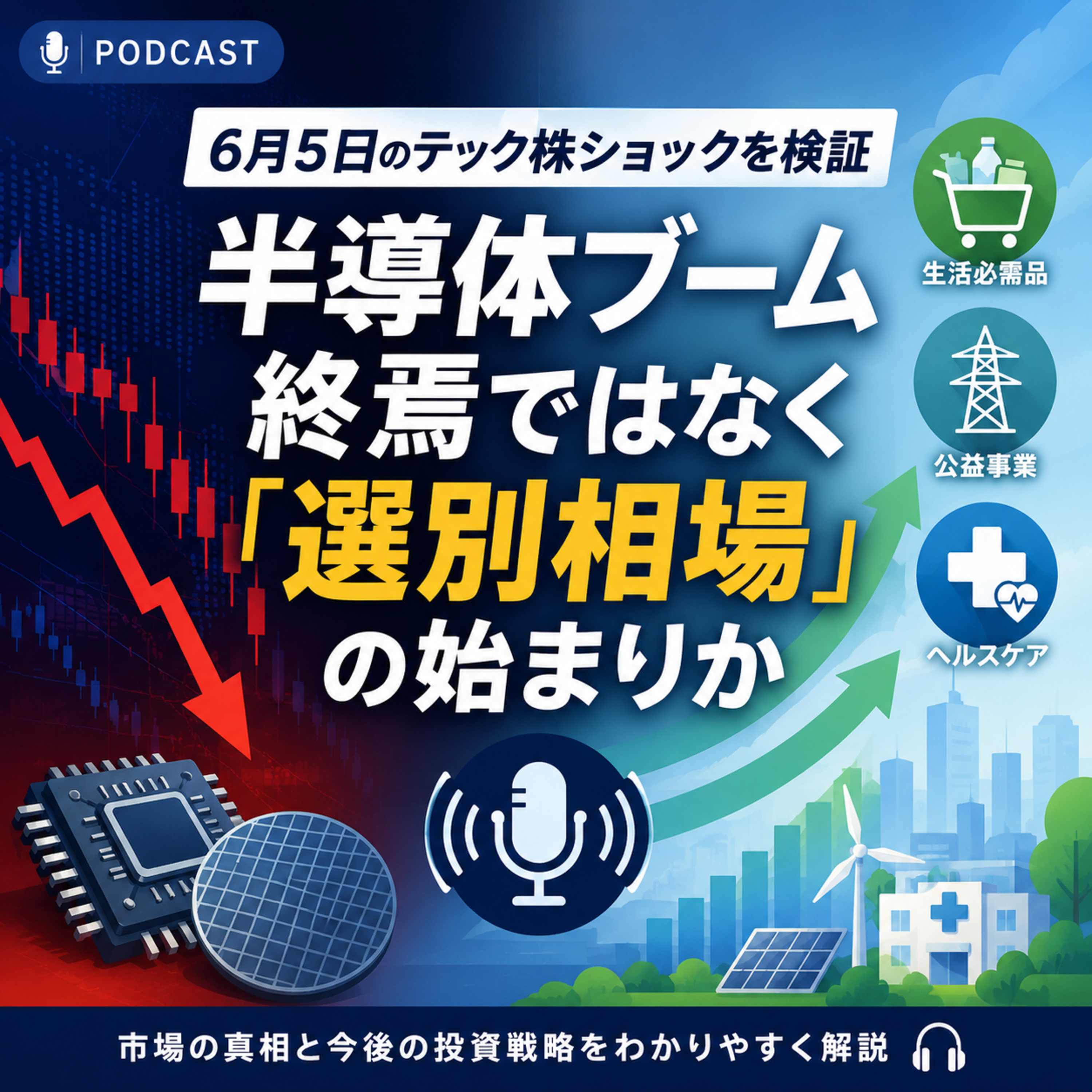 6月5日のテック株ショックを検証　半導体ブーム終焉ではなく「選別相場」の始まりか