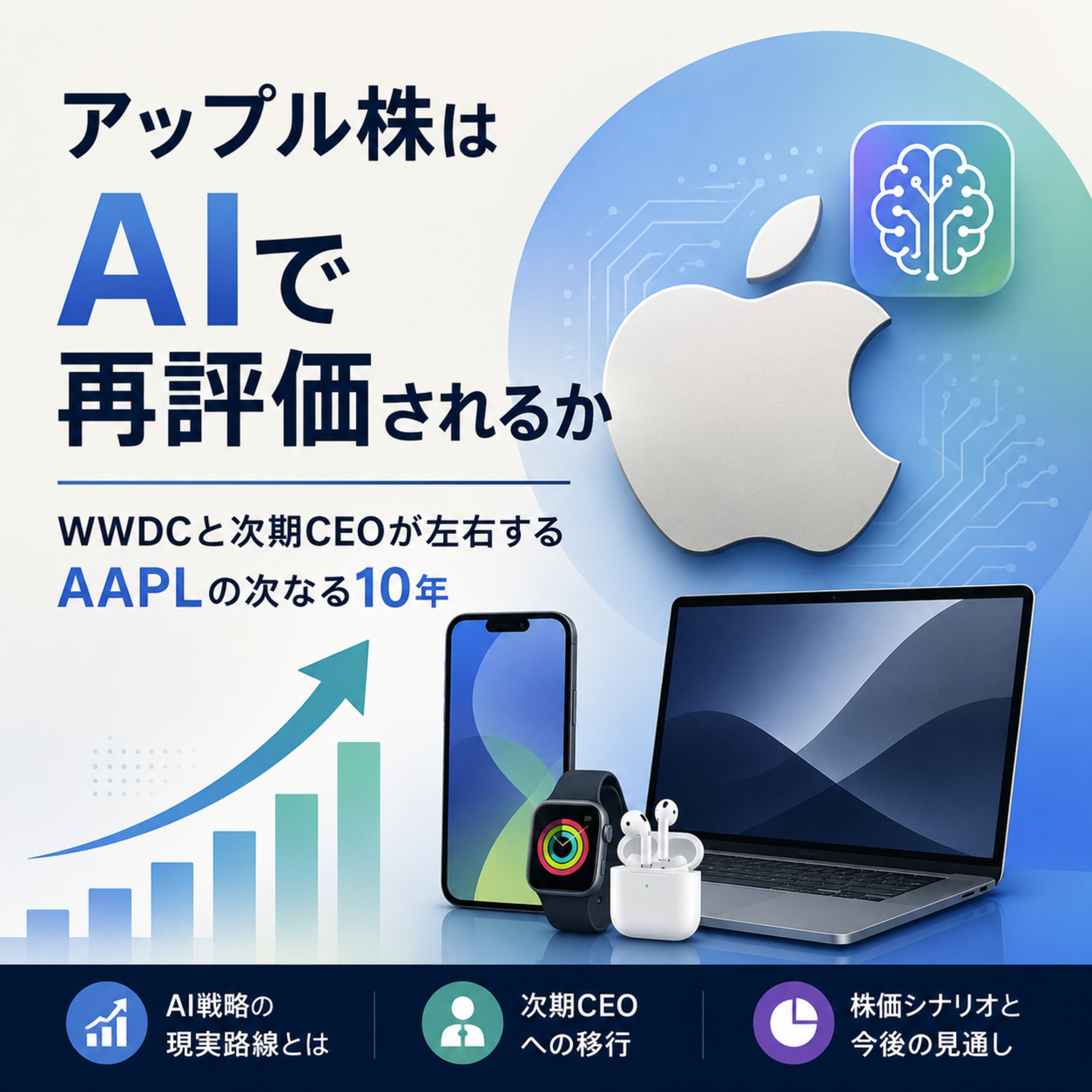アップル株はAIで再評価されるか　WWDCと次期CEOが左右するAAPLの次なる10年