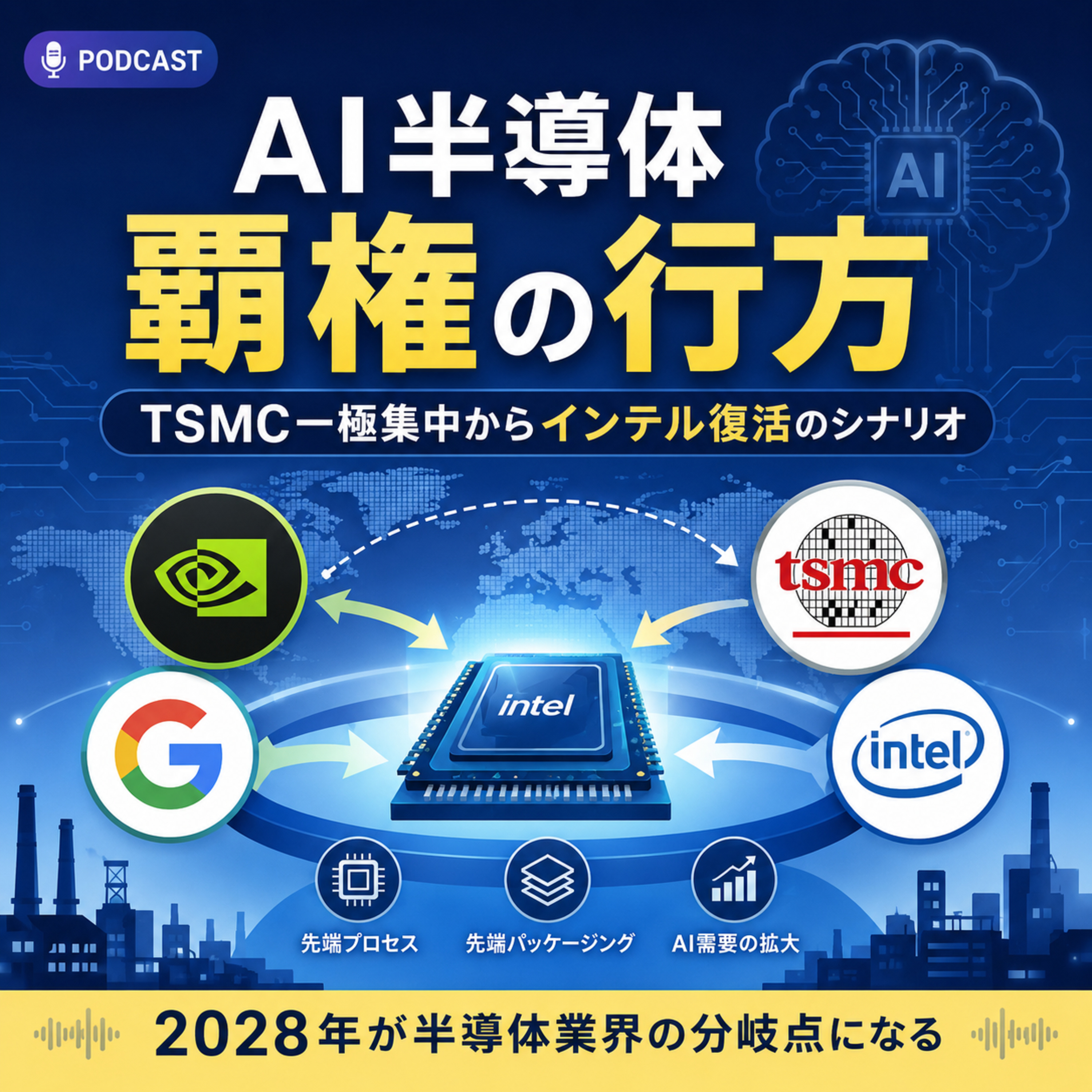 AI半導体覇権の行方　TSMC一極集中からインテル復活のシナリオ