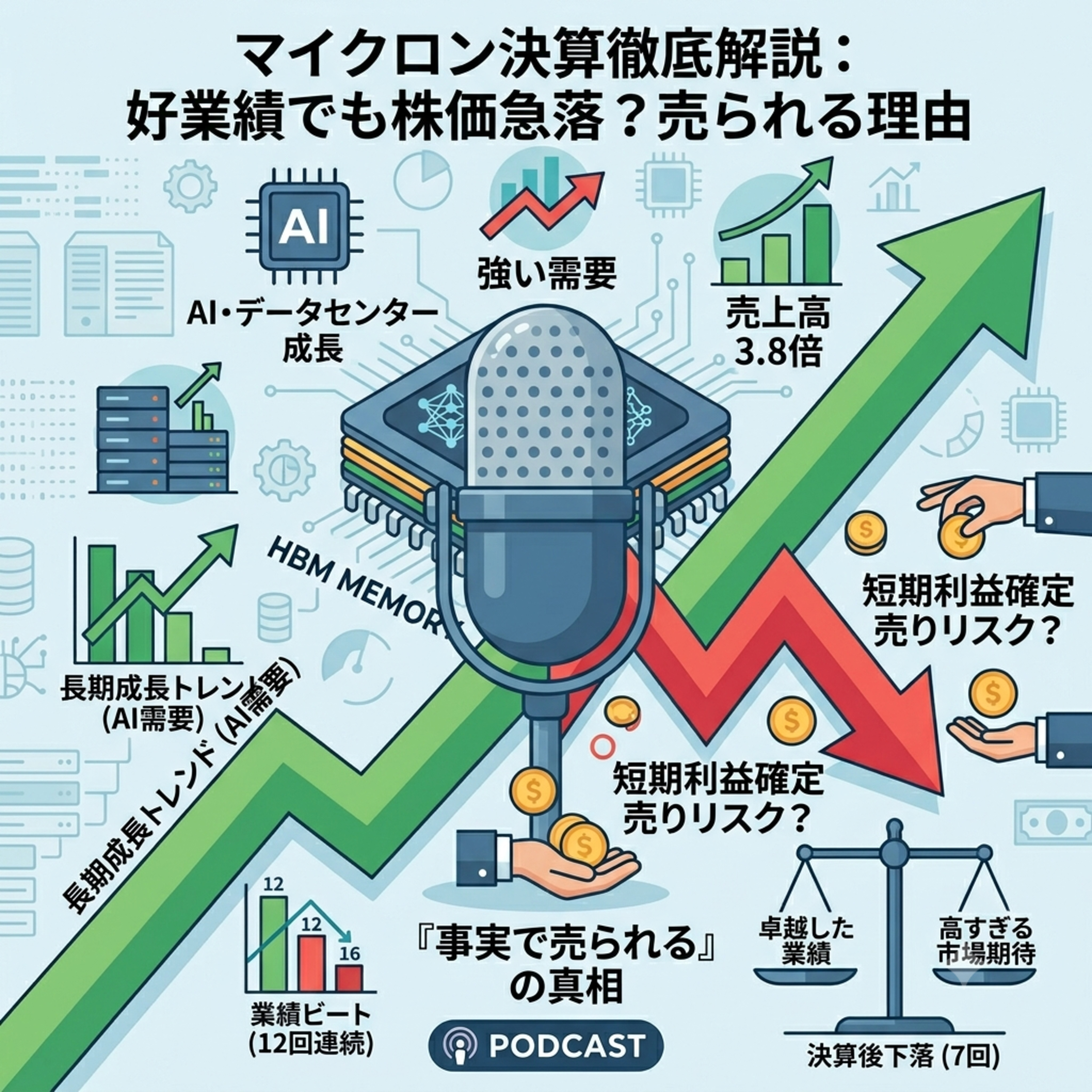 マイクロン決算で株価急落はあるか　好業績でも売られる理由を徹底解説