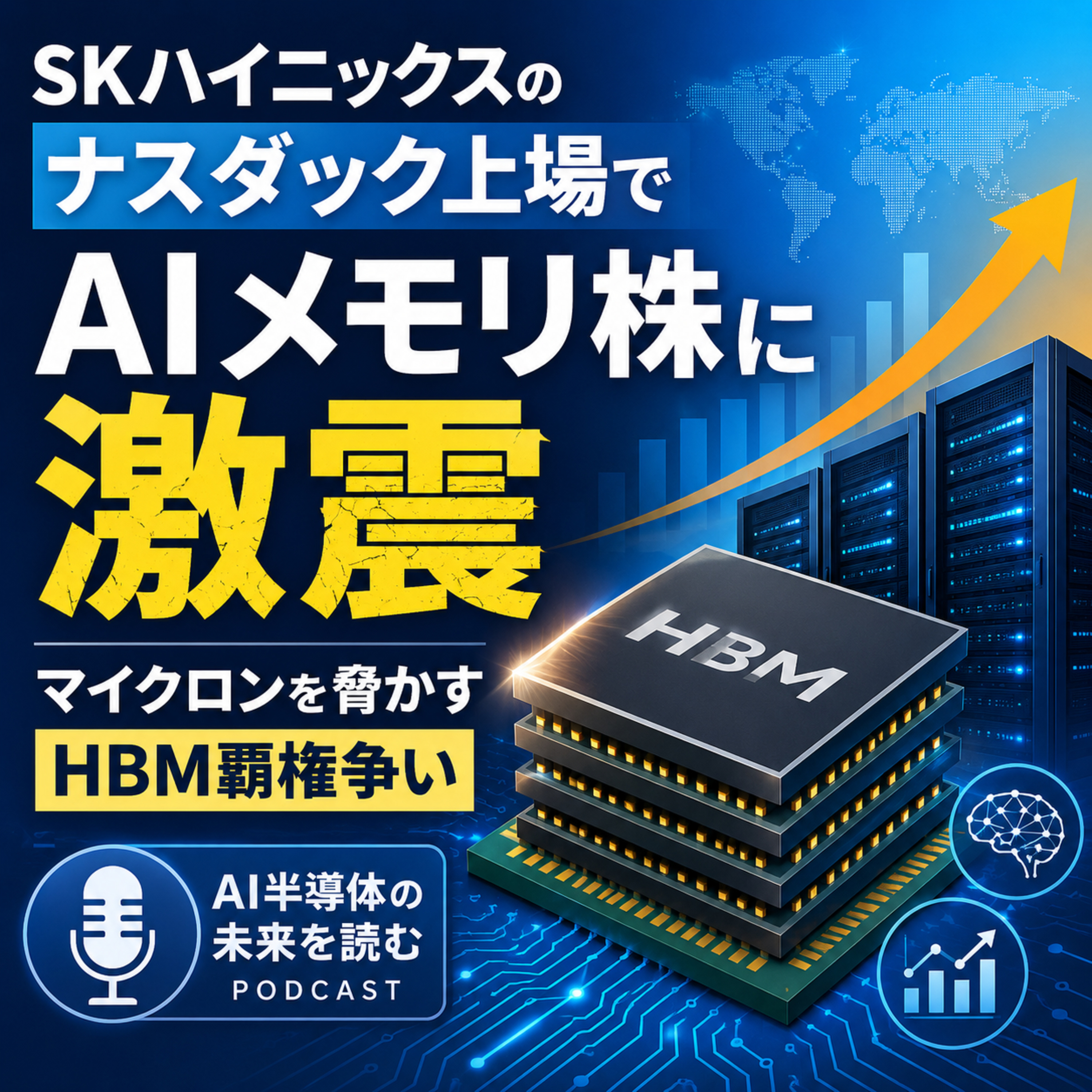 SKハイニックスのナスダック上場でAIメモリ株に激震　マイクロンを脅かすHBM覇権争い