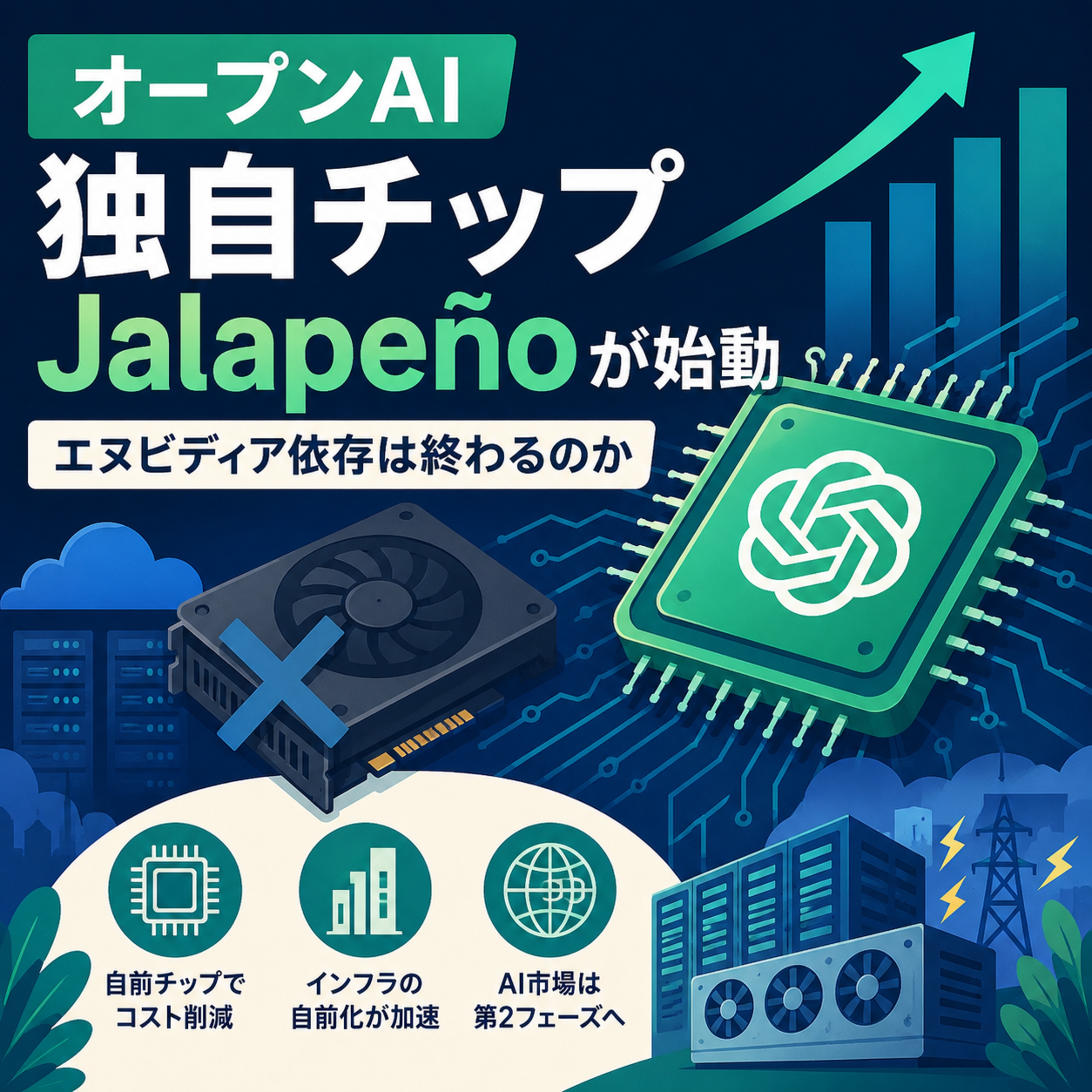 オープンAI独自チップJalapeñoが始動　エヌビディア依存は終わるのか episode artwork