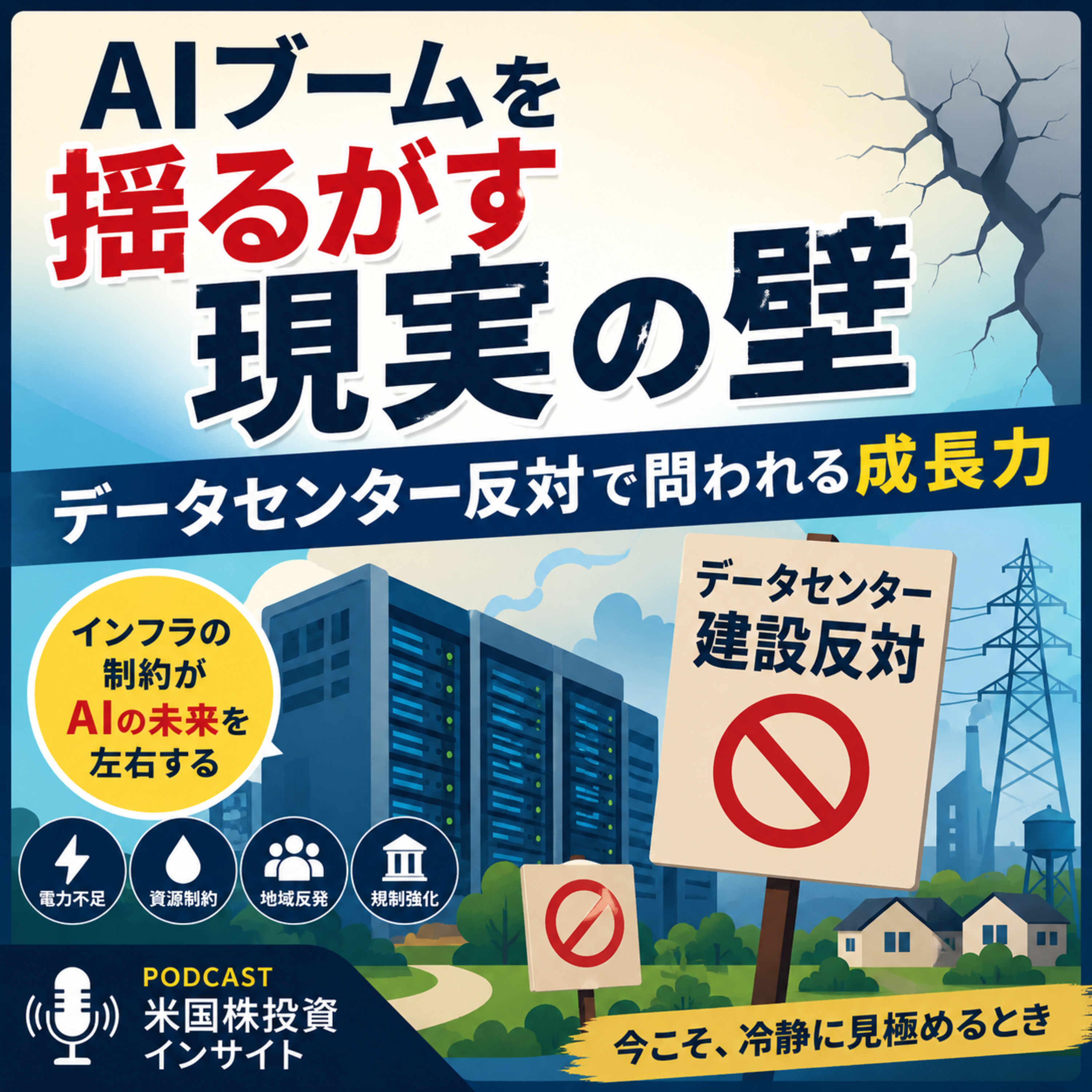 AIブームを揺るがす現実の壁　データセンター反対で問われる成長力