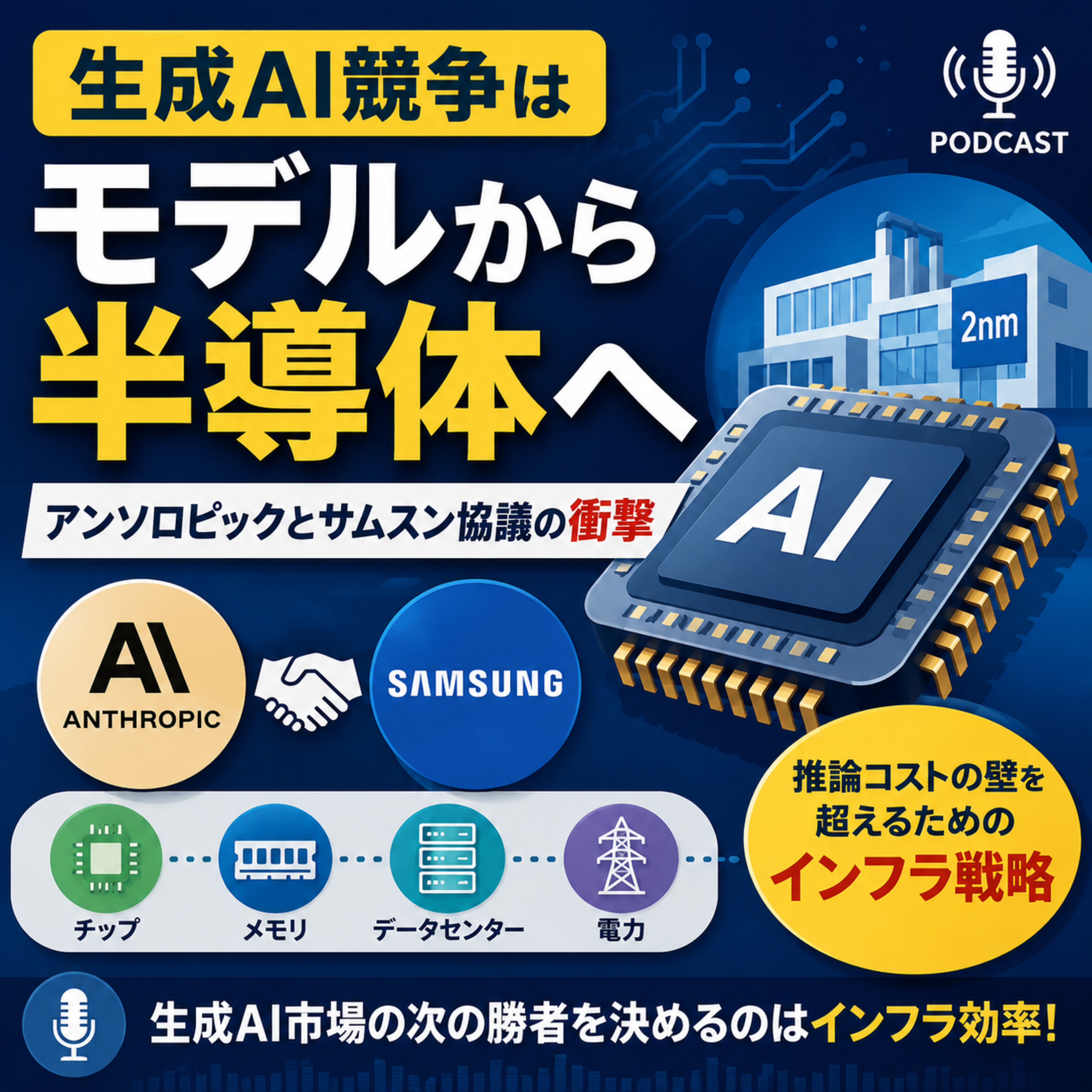 生成AI競争はモデルから半導体へ　アンソロピックとサムスン協議の衝撃