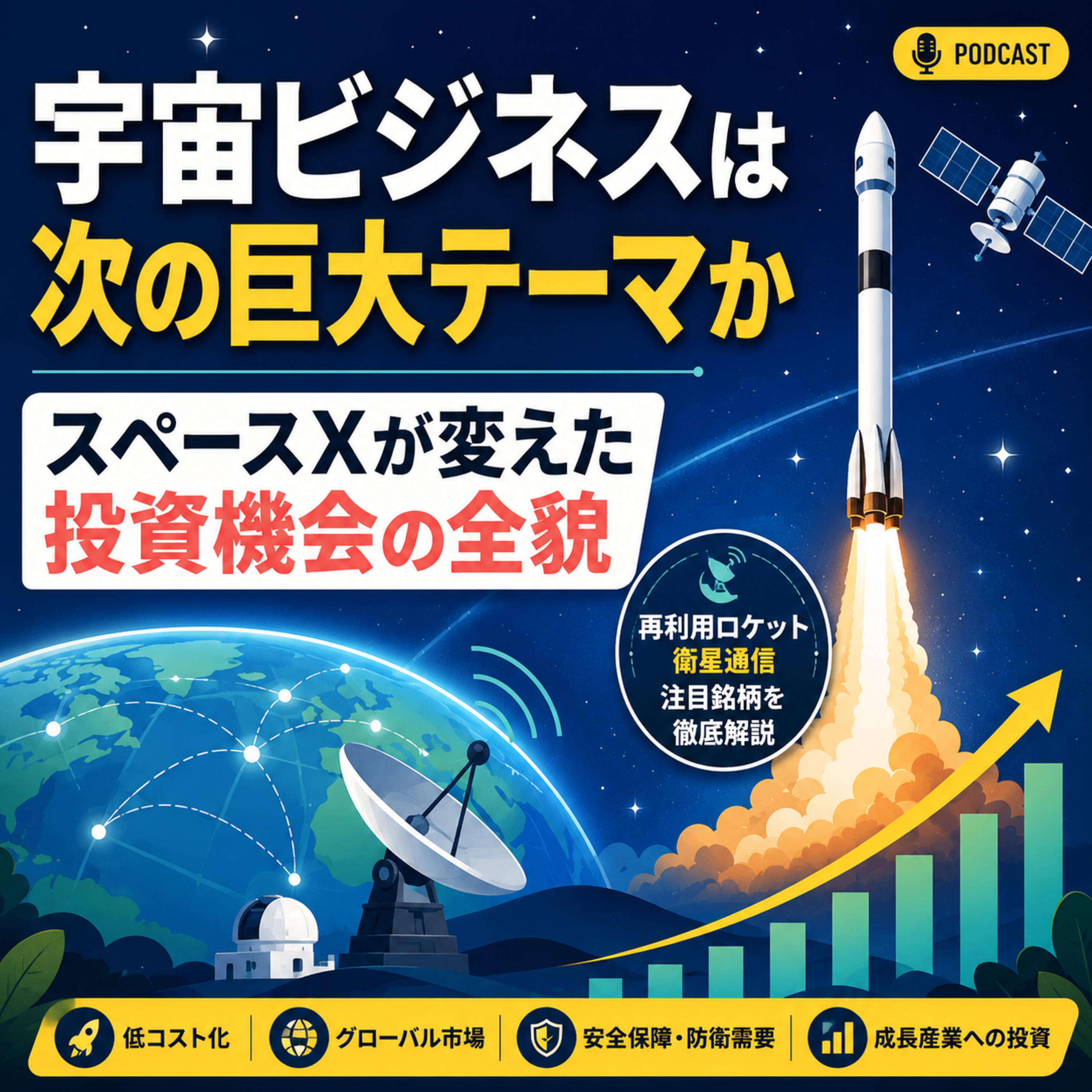 宇宙ビジネスは次の巨大テーマか　スペースXが変えた投資機会の全貌 episode artwork