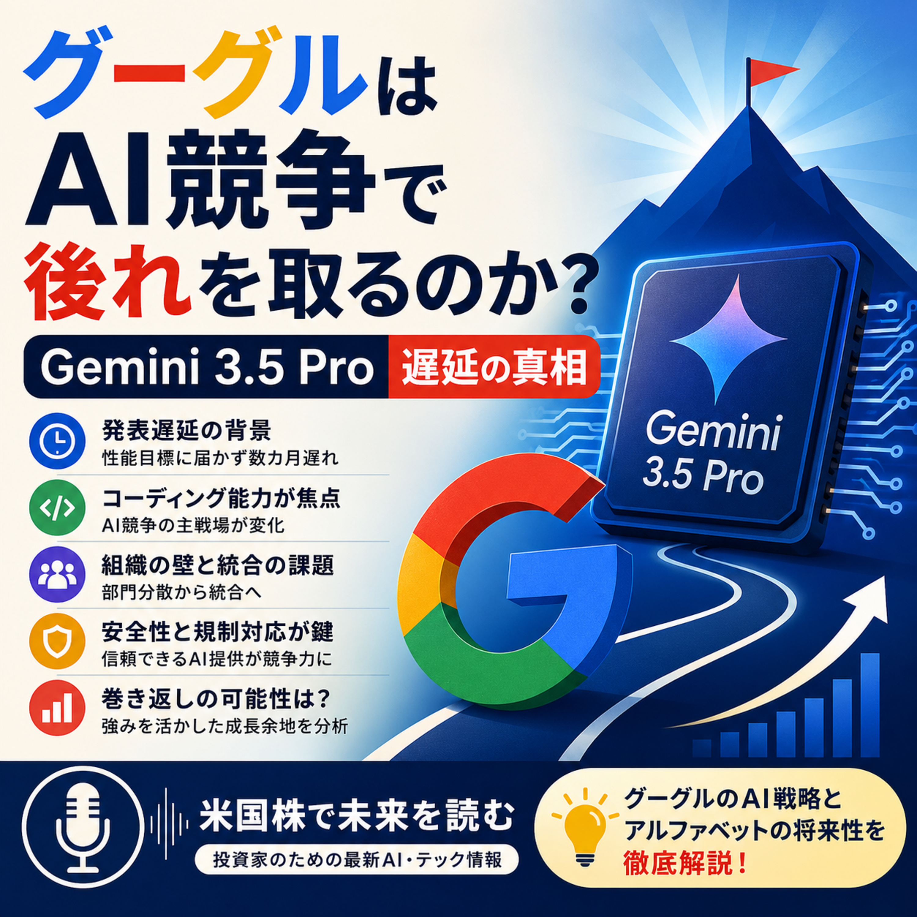 グーグルはAI競争で後れを取るのか？Gemini 3.5 Pro遅延の真相