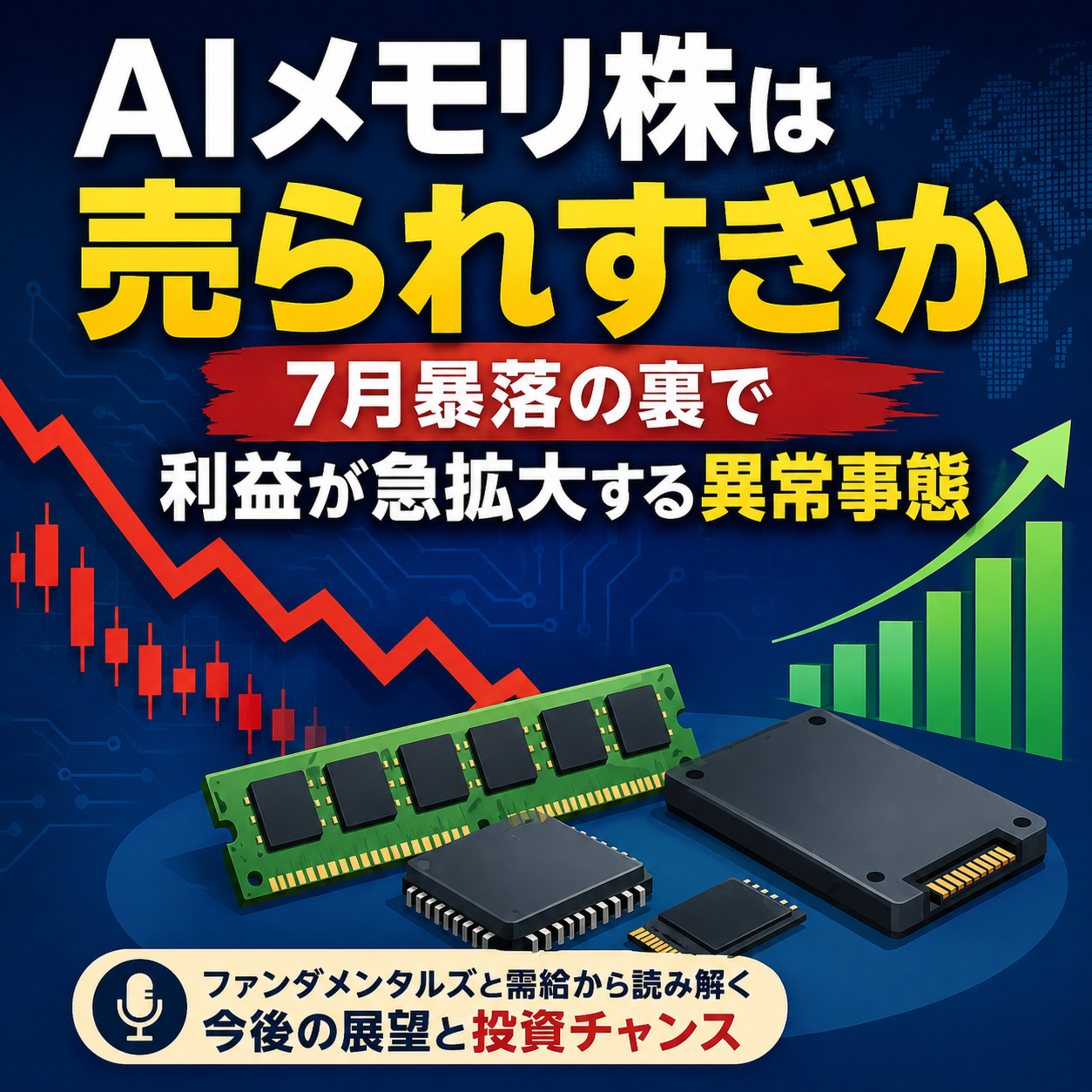 AIメモリ株は売られすぎか　7月暴落の裏で利益が急拡大する異常事態 episode artwork