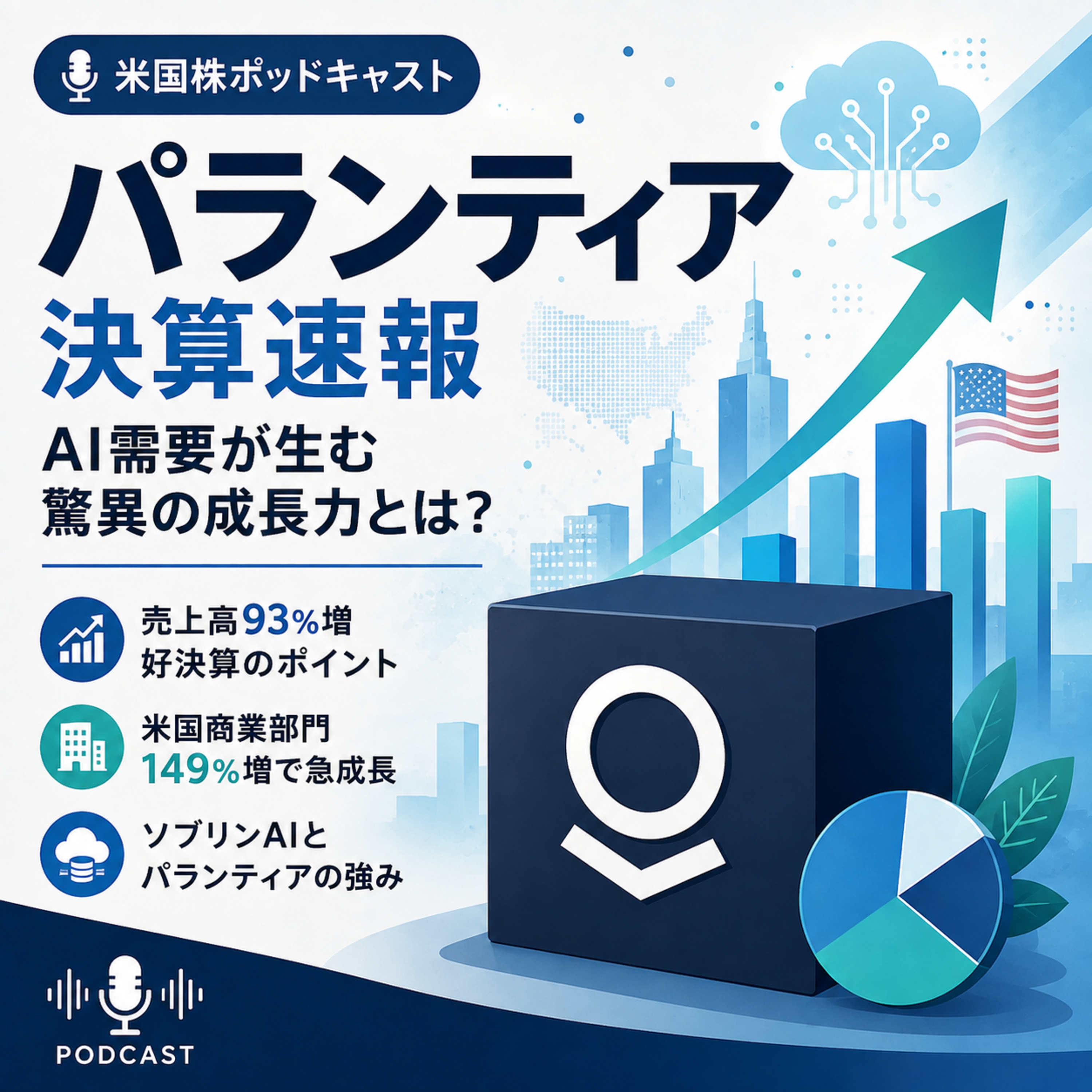 パランティア売上高93%増　AI需要を業績に変える成長力と今後の課題 episode artwork