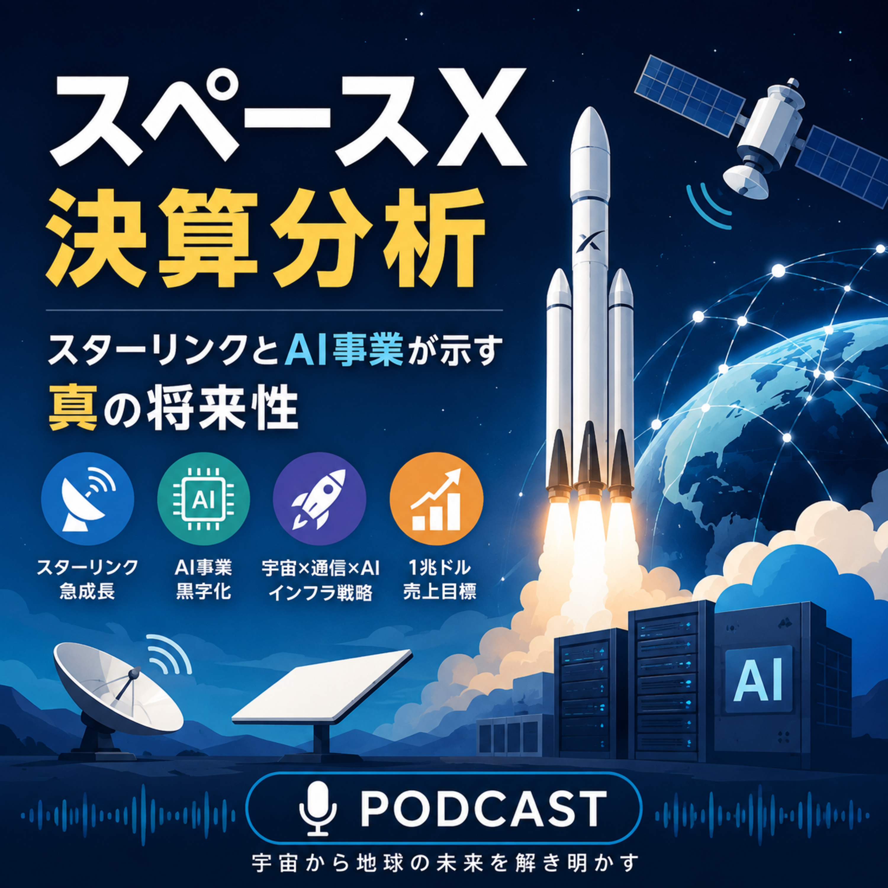 スペースX初決算は予想超え　スターリンクとAI事業が示す真の将来性 episode artwork