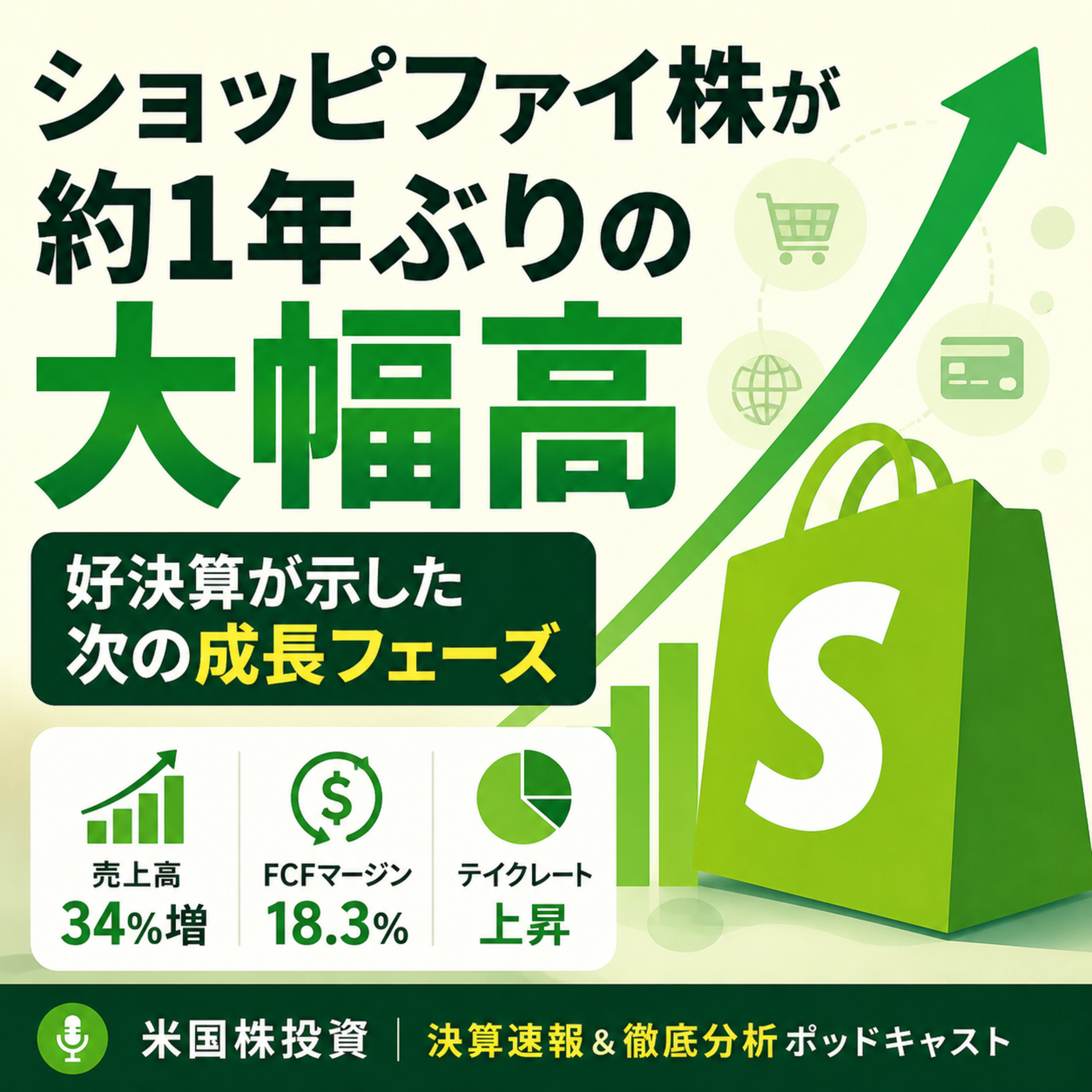ショッピファイ株が約1年ぶりの大幅高　好決算が示した次の成長フェーズ episode artwork
