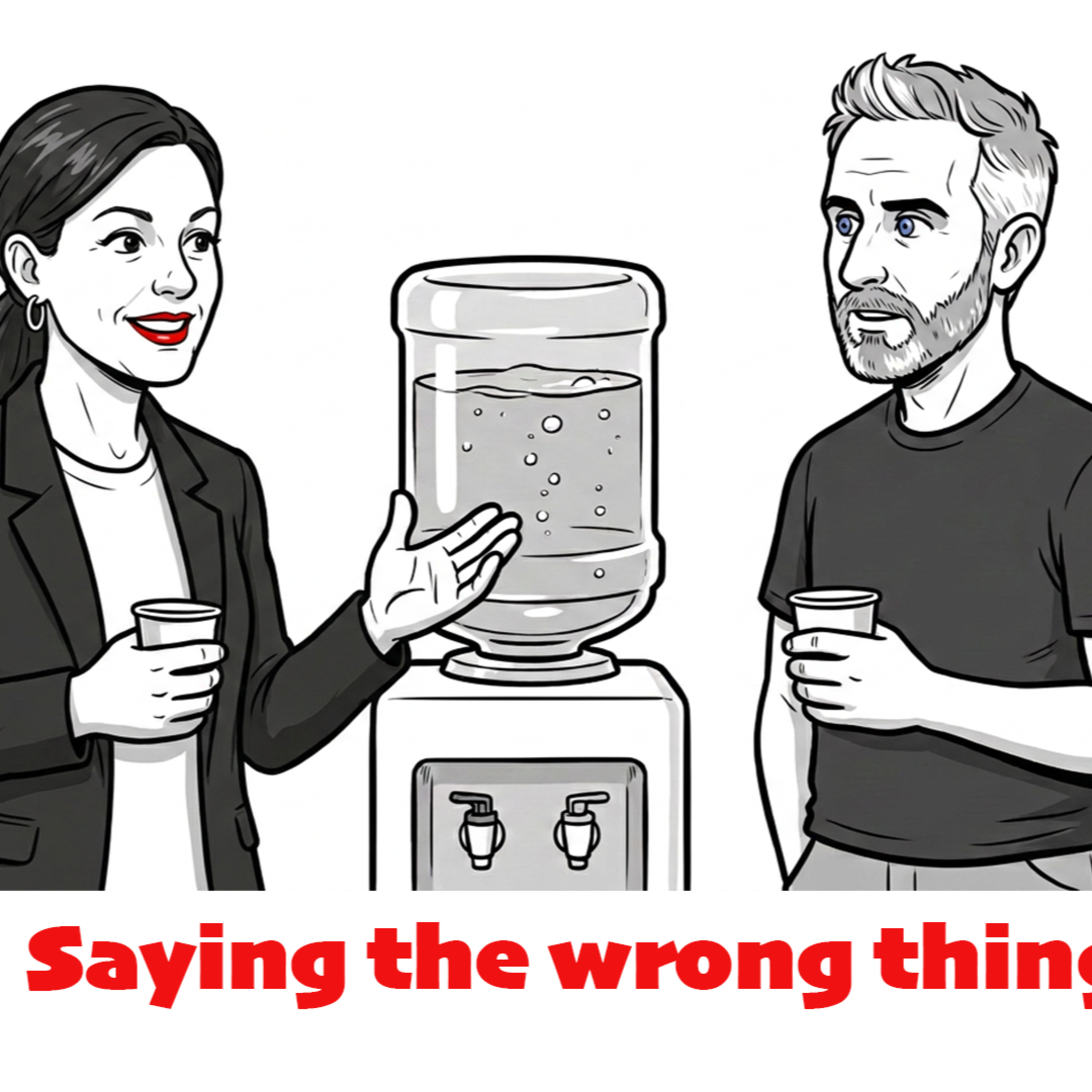 Watercooler 4: saying the wrong thing episode artwork