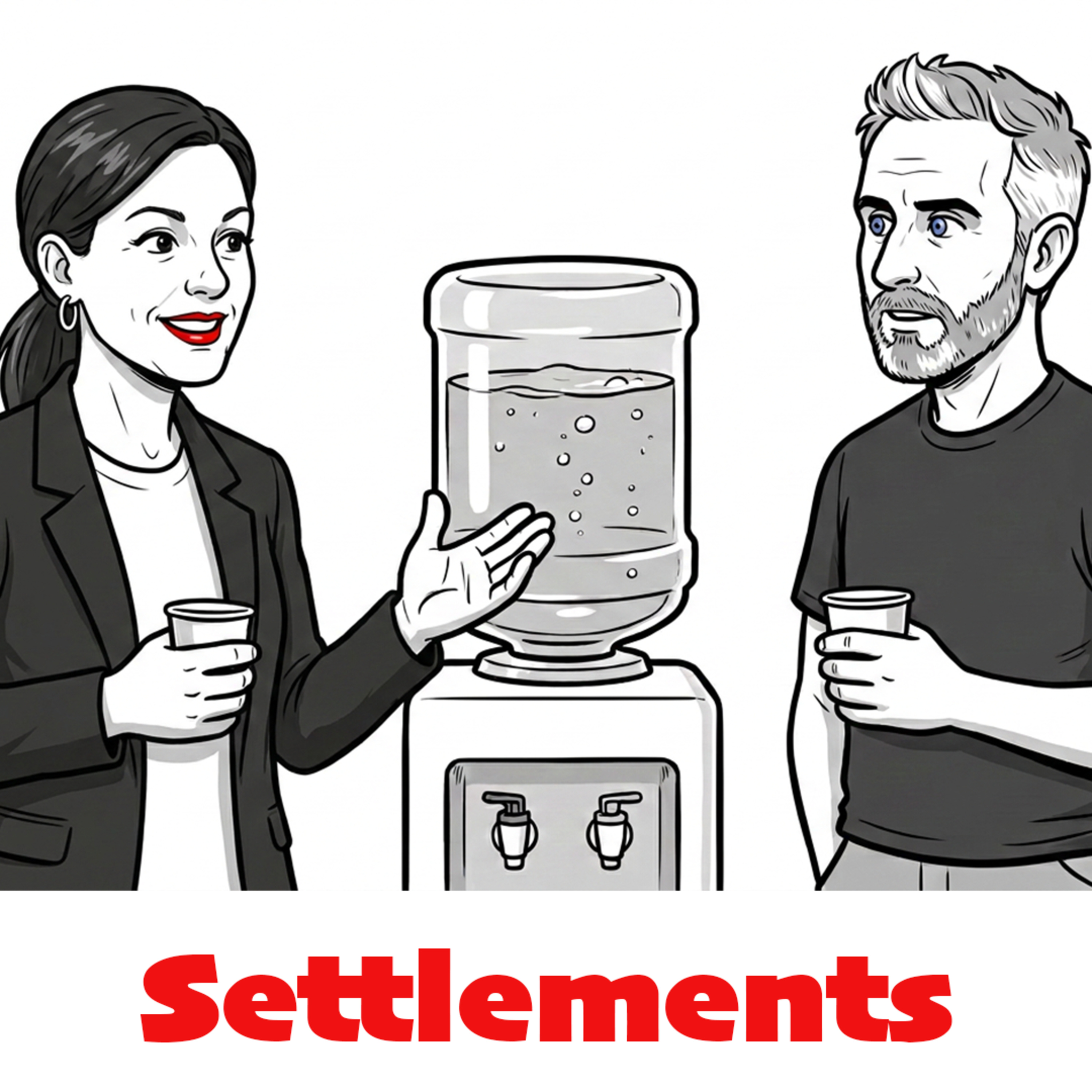 Watercooler episode: settlements episode artwork