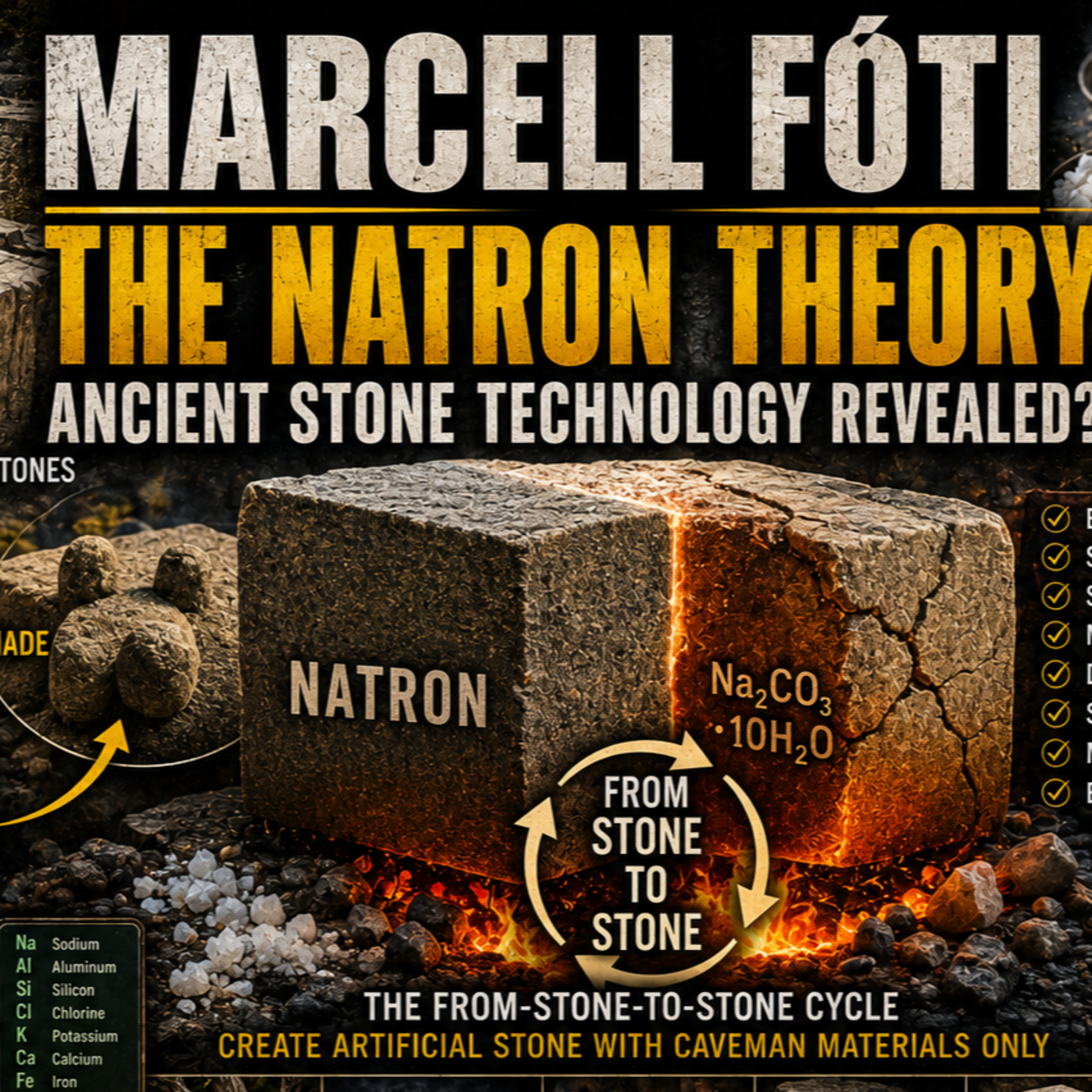 Ancient Stone Softening, Natron & Megalithic Mysteries | Marcell Fóti
