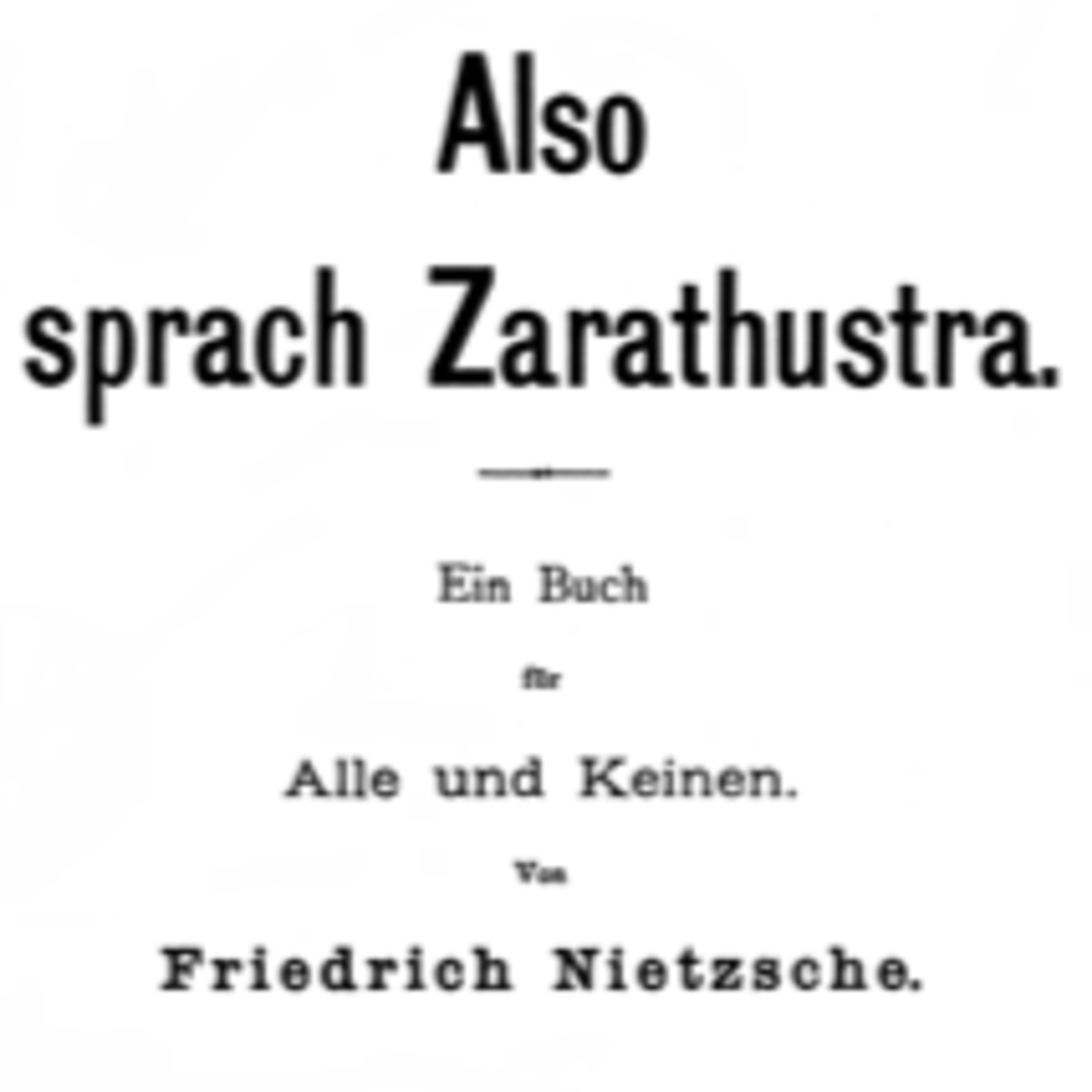 Also sprach Zarathustra - Kapitel 12-14 - Vom neuen Götzen - Von den Fliegen des Marktes - Von der Keuschheit episode artwork