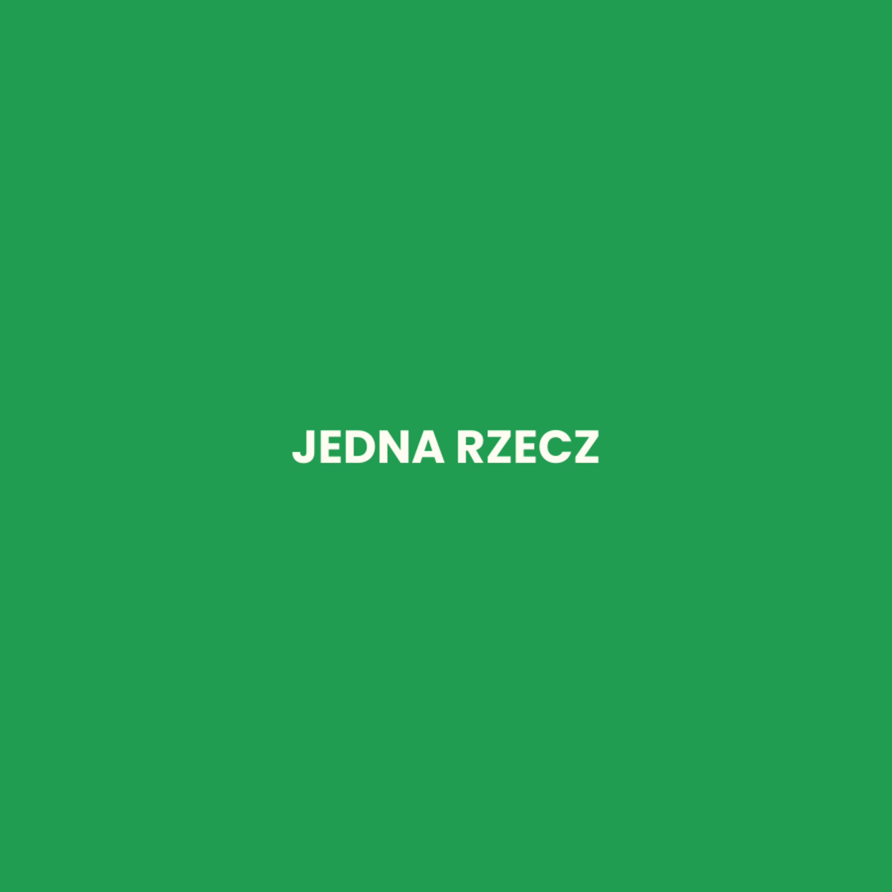 Jedna rzecz