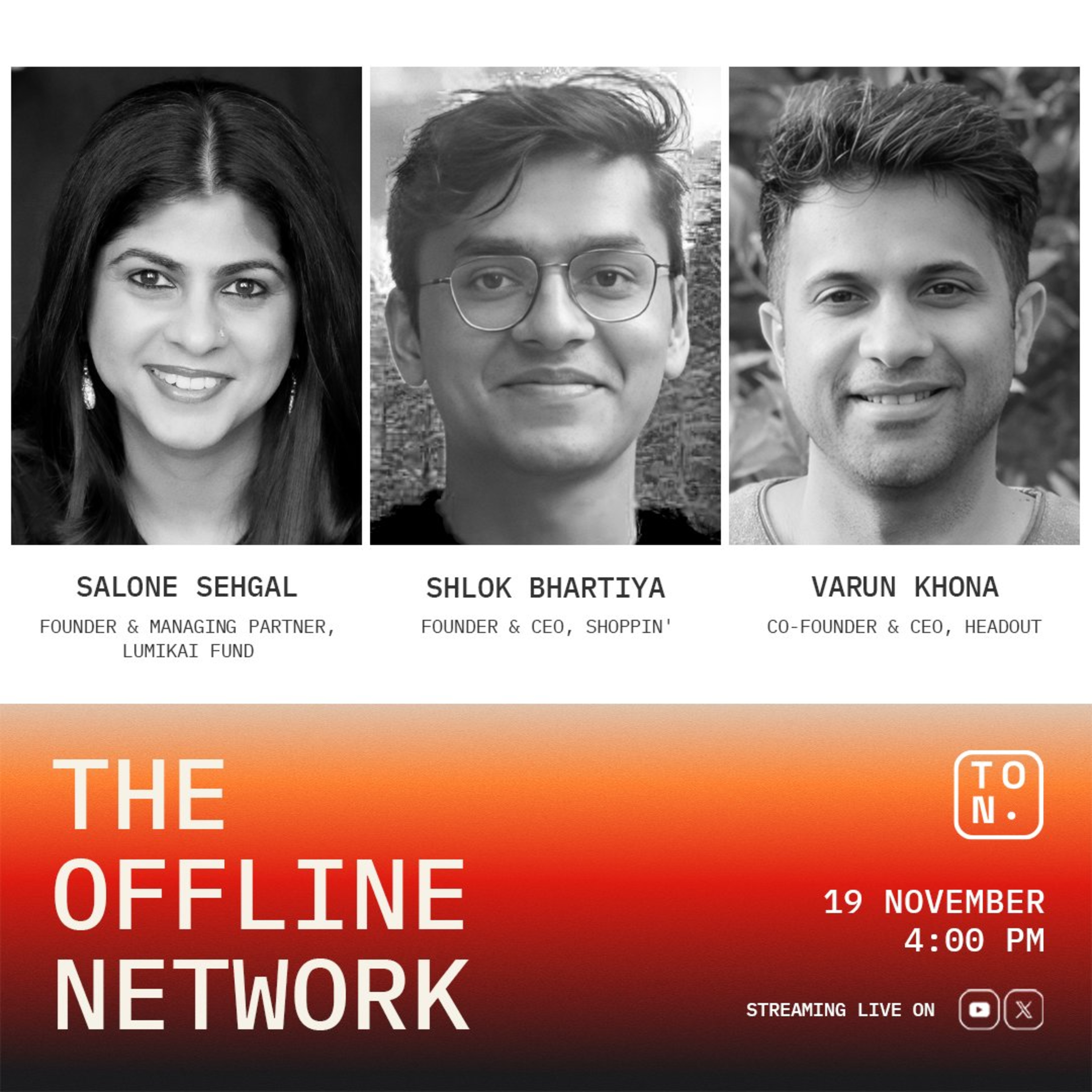 Gaming, E-com & Global Experiences | Salone Sehgal (Lumikai) | Shlok Bhartiya (shoppin’) | Varun Khona (Headout) | Episode 30 episode artwork