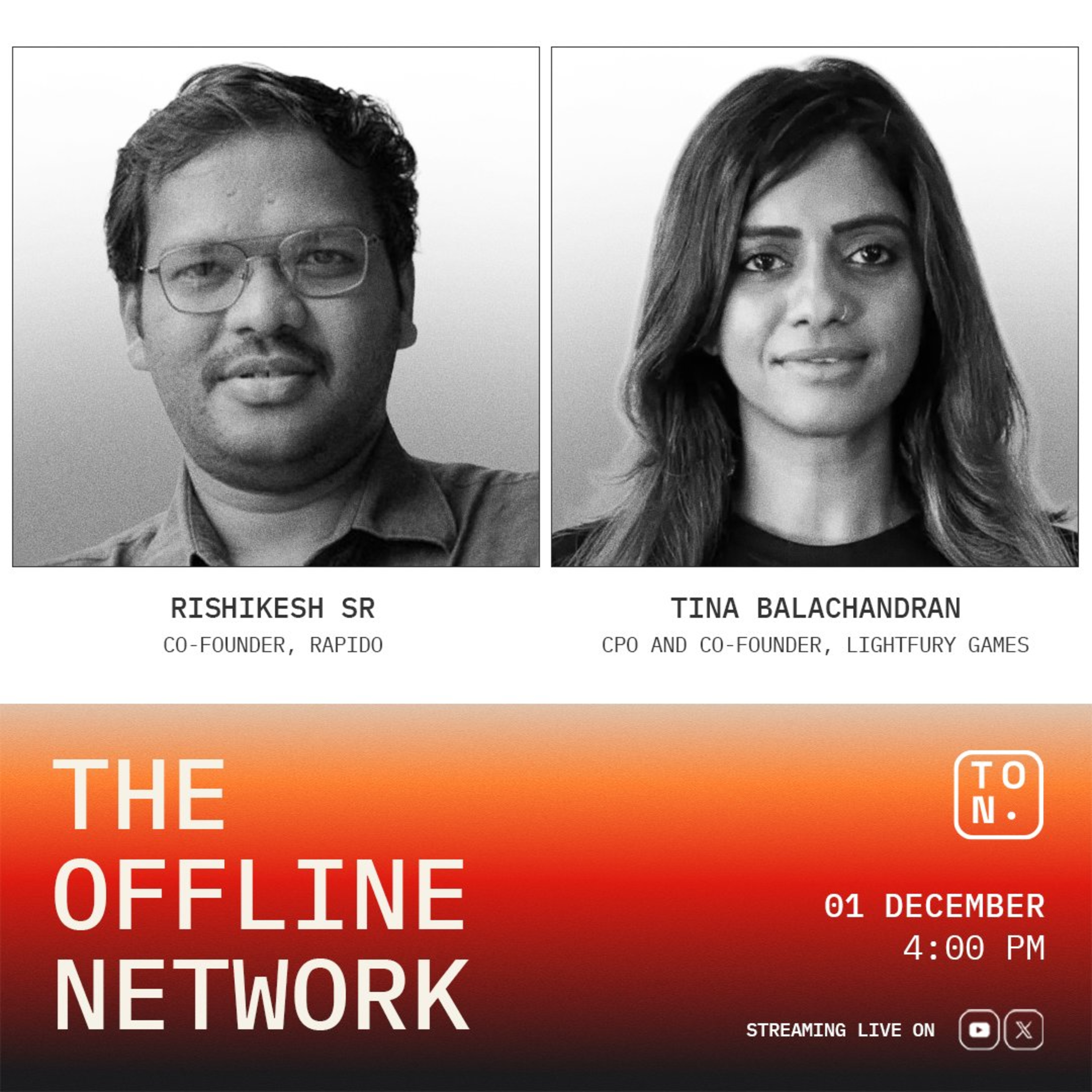 Ride-Hailing at Scale & India’s Gaming Bet | Rishikesh SR (Rapido) | Tina Balachandran (LightFury Games) | Ep 35 episode artwork