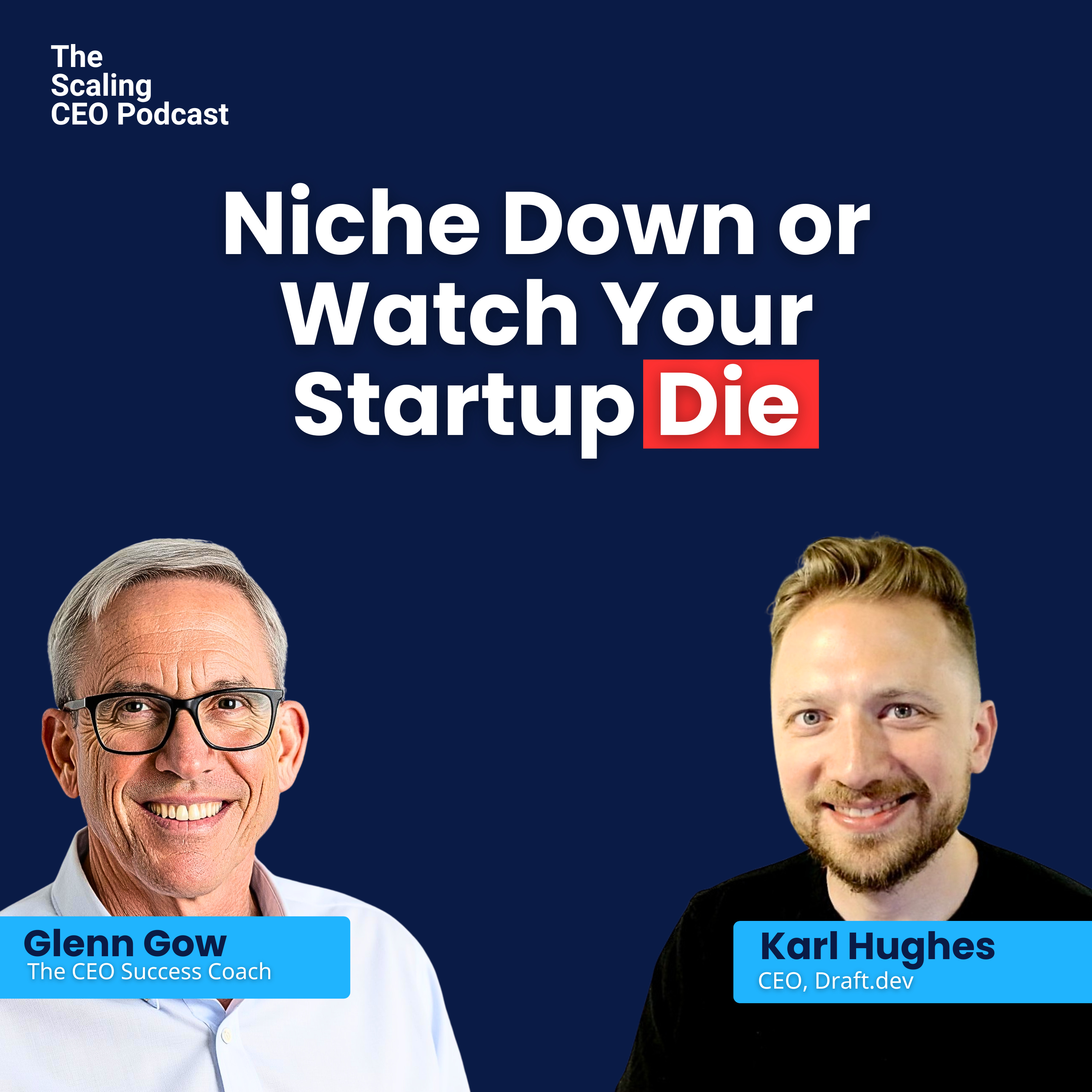 Niche Down or Watch Your Startup Die | The Scaling CEO Podcast episode artwork