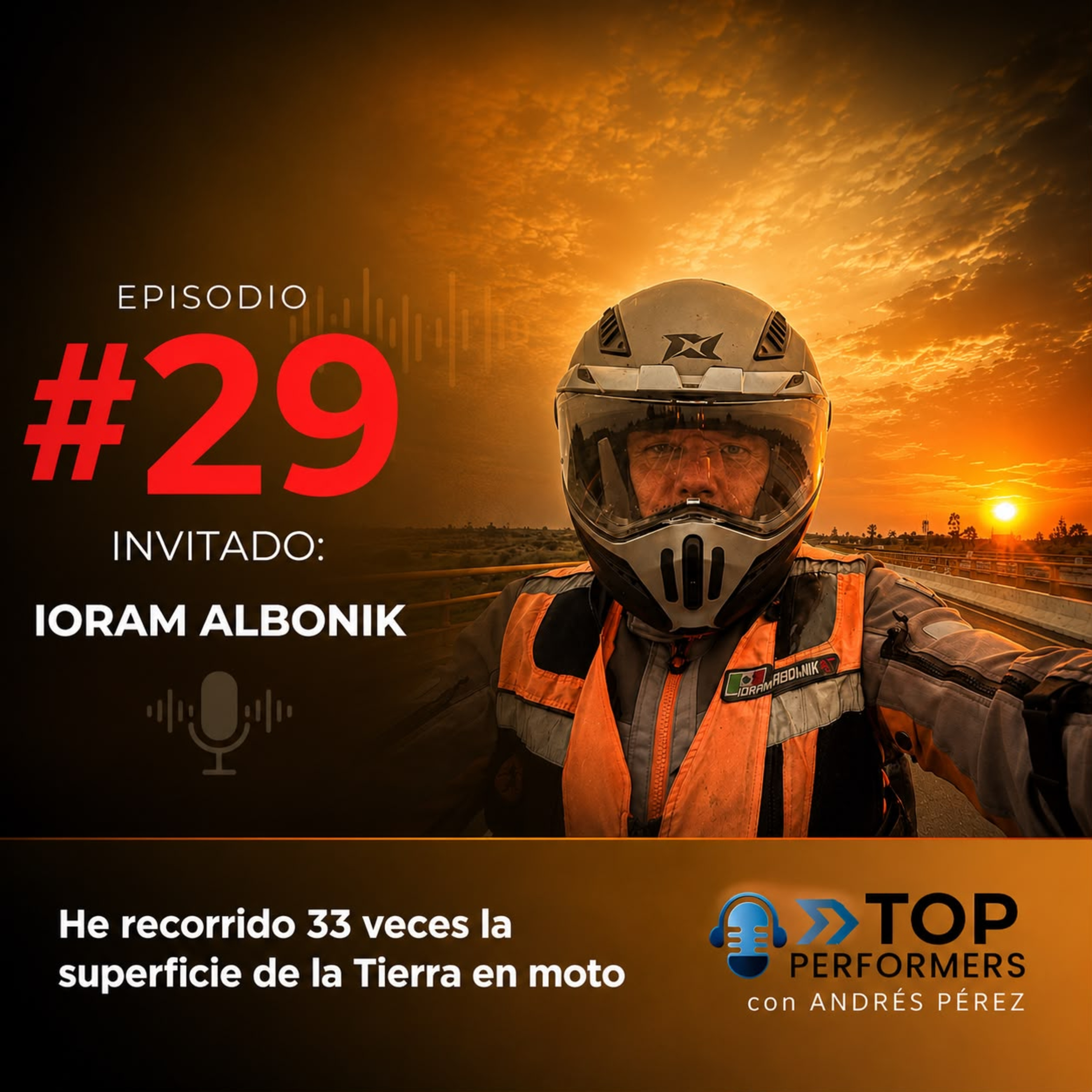 He recorrido 33 veces la superficie de la Tierra en moto: Ioram Albonik.