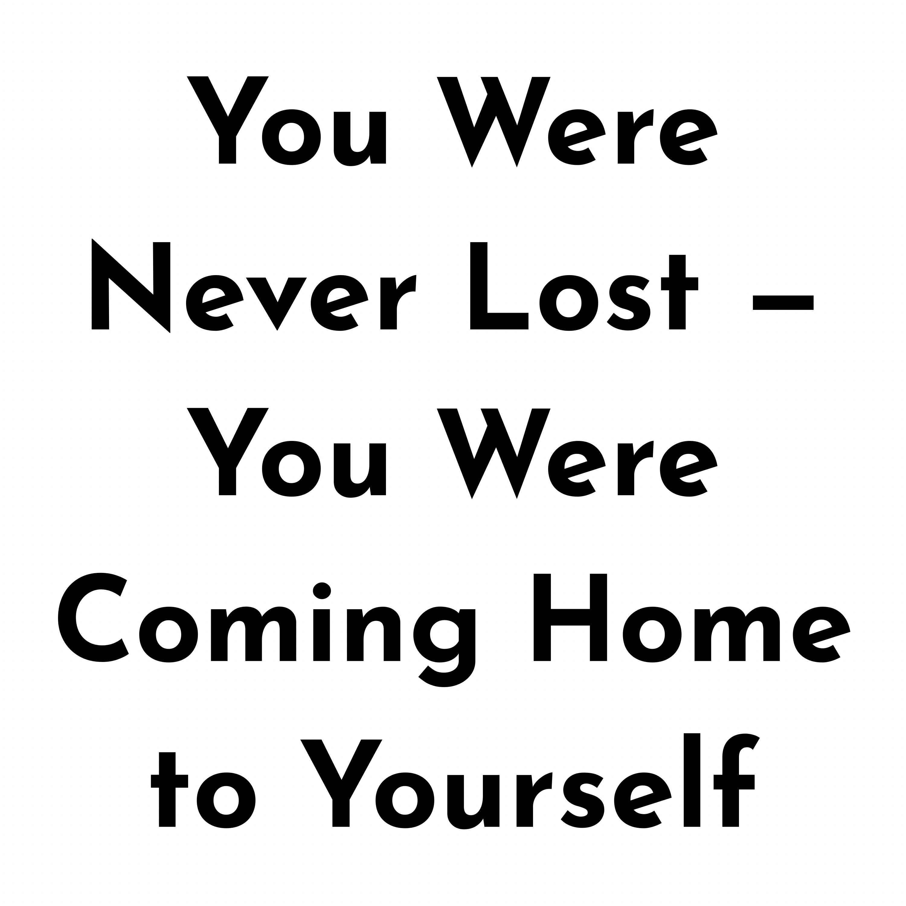 You Were Never Lost — You Were Coming Home to Yourself episode artwork