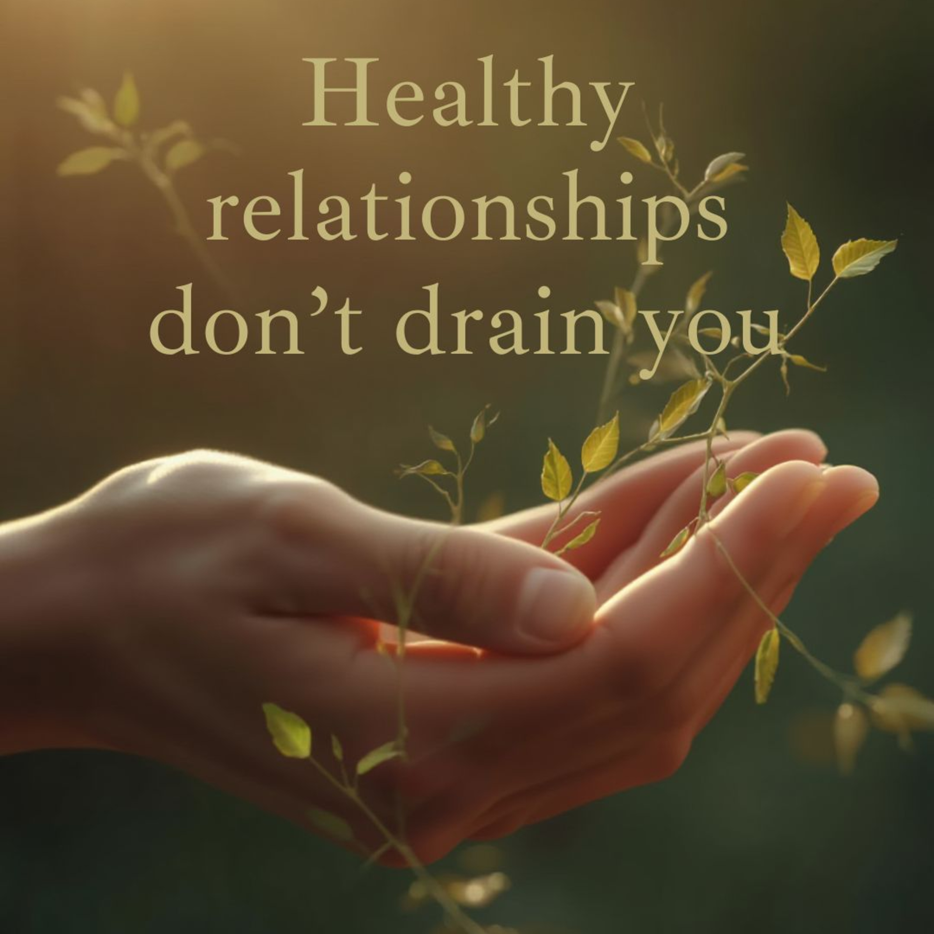 "Healthy Relationships Develop You, Not Drain You" episode artwork