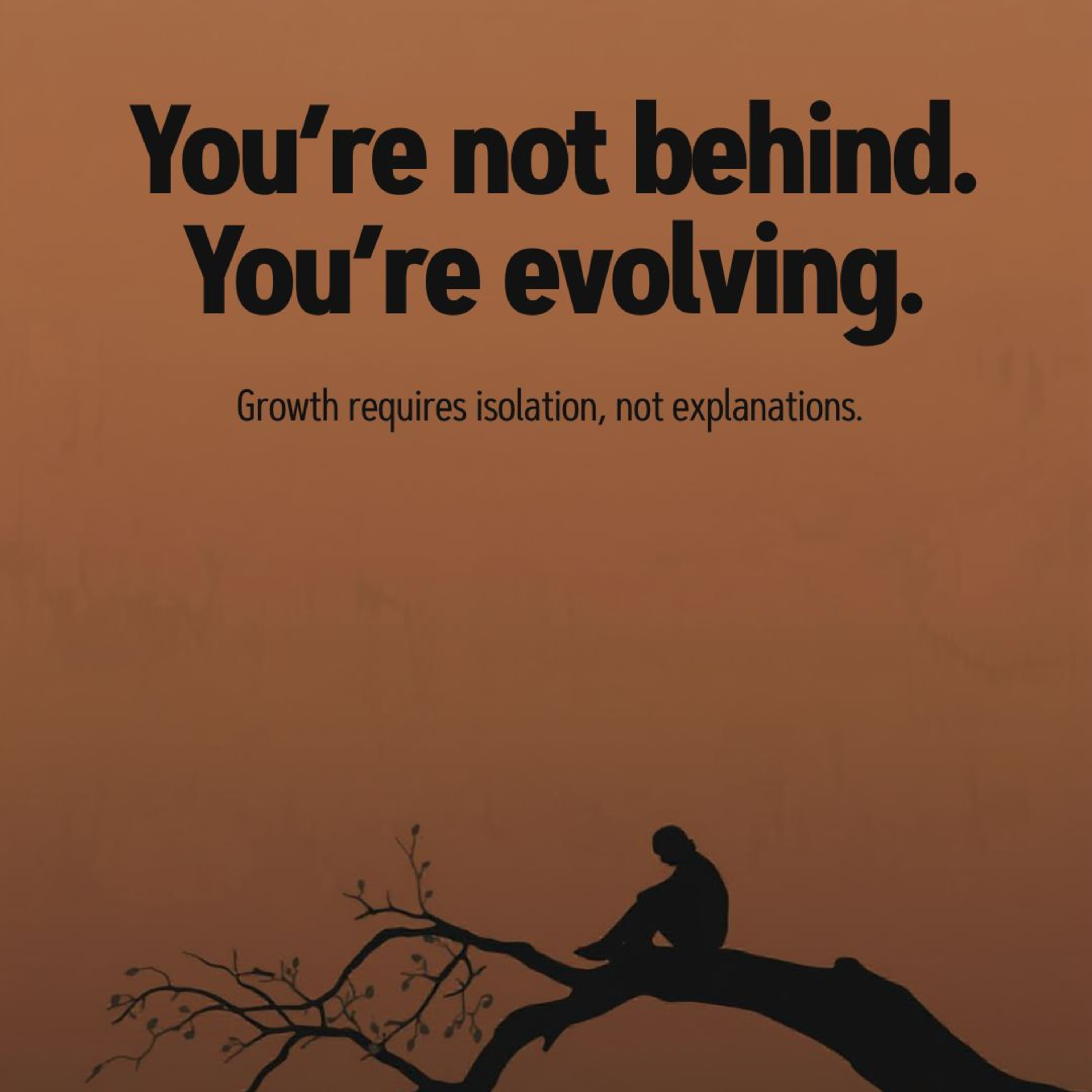 "You're Not Behind, You're Evolving" episode artwork