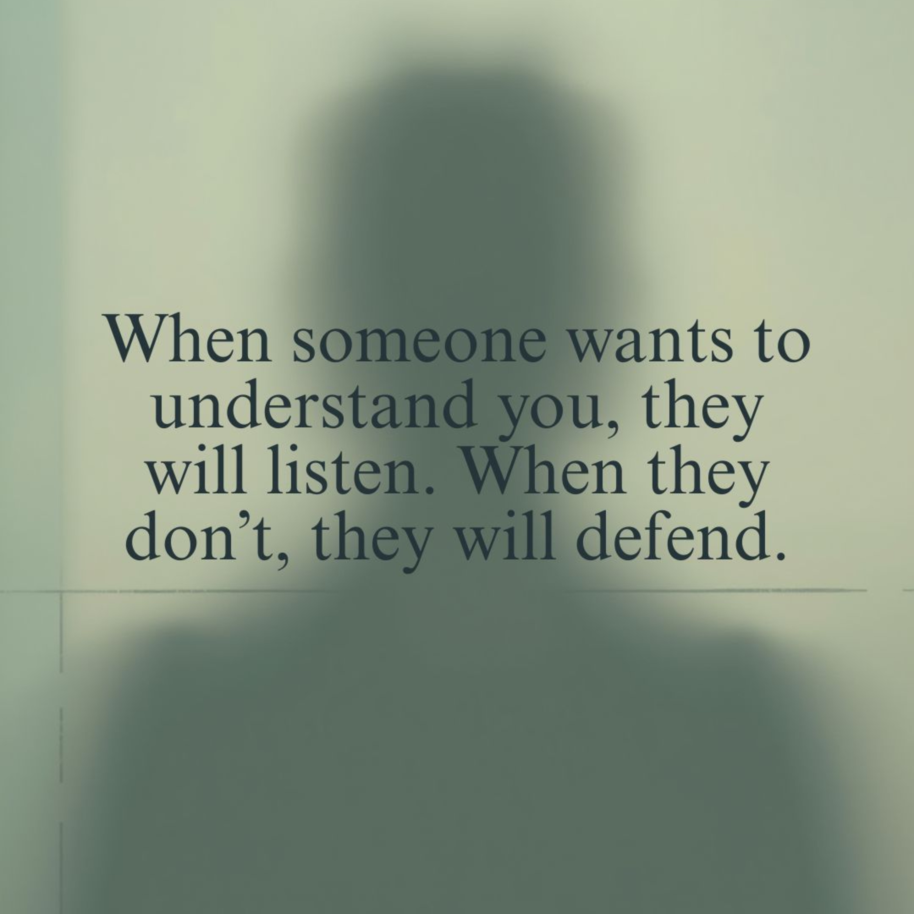 "When They Want to Understand, They Listen" episode artwork