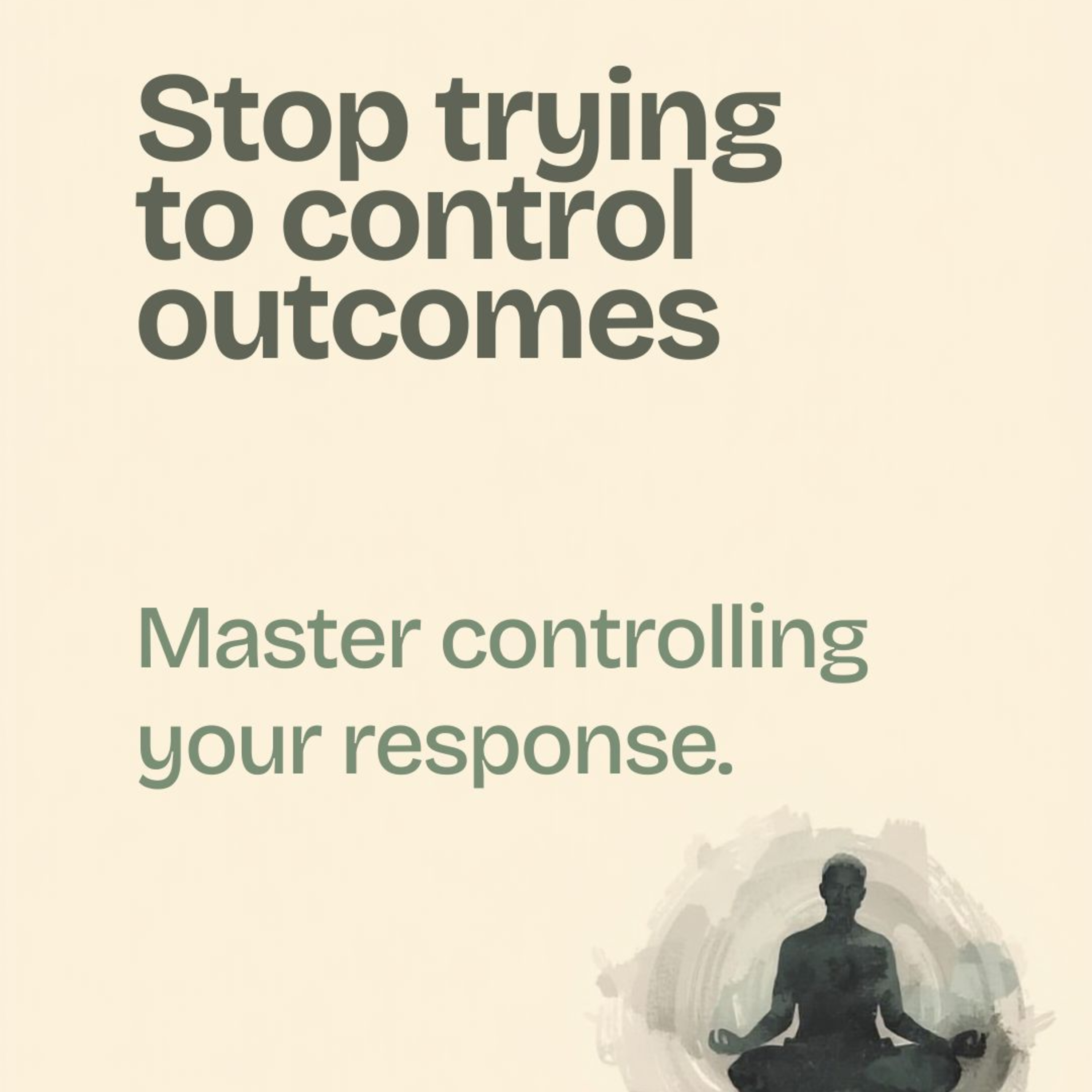 "Master Your Response, Not the Outcome" episode artwork