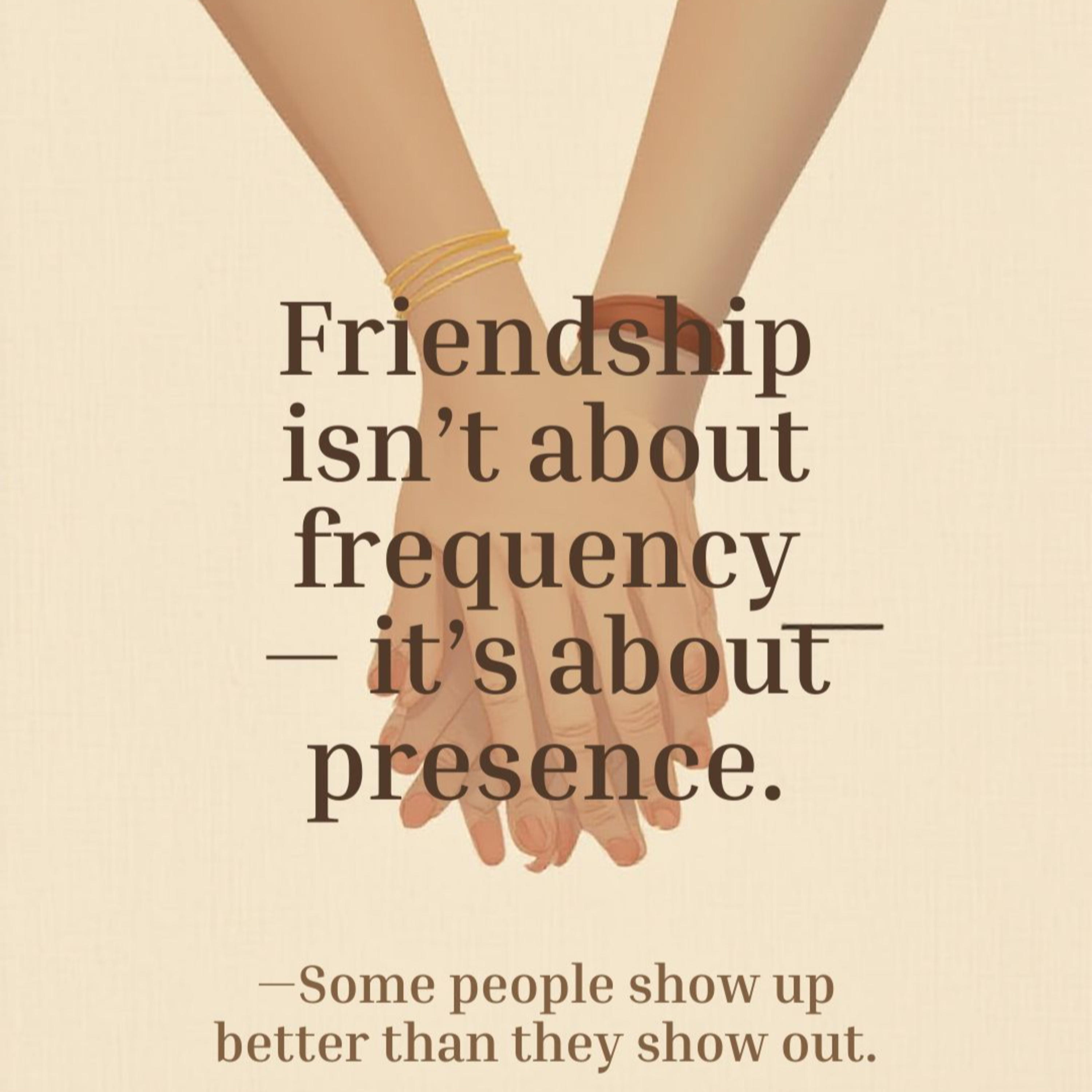 "Friendship Is About Presence, Not Frequency" episode artwork