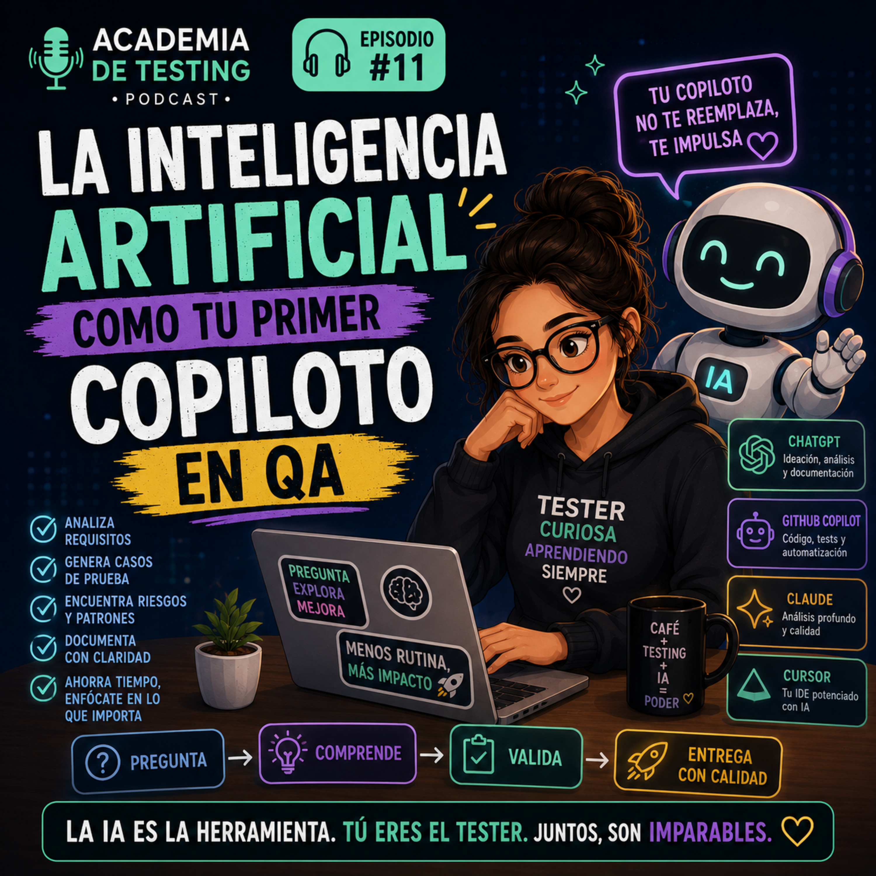 La Inteligencia Artificial como tu primer copiloto en QA episode artwork