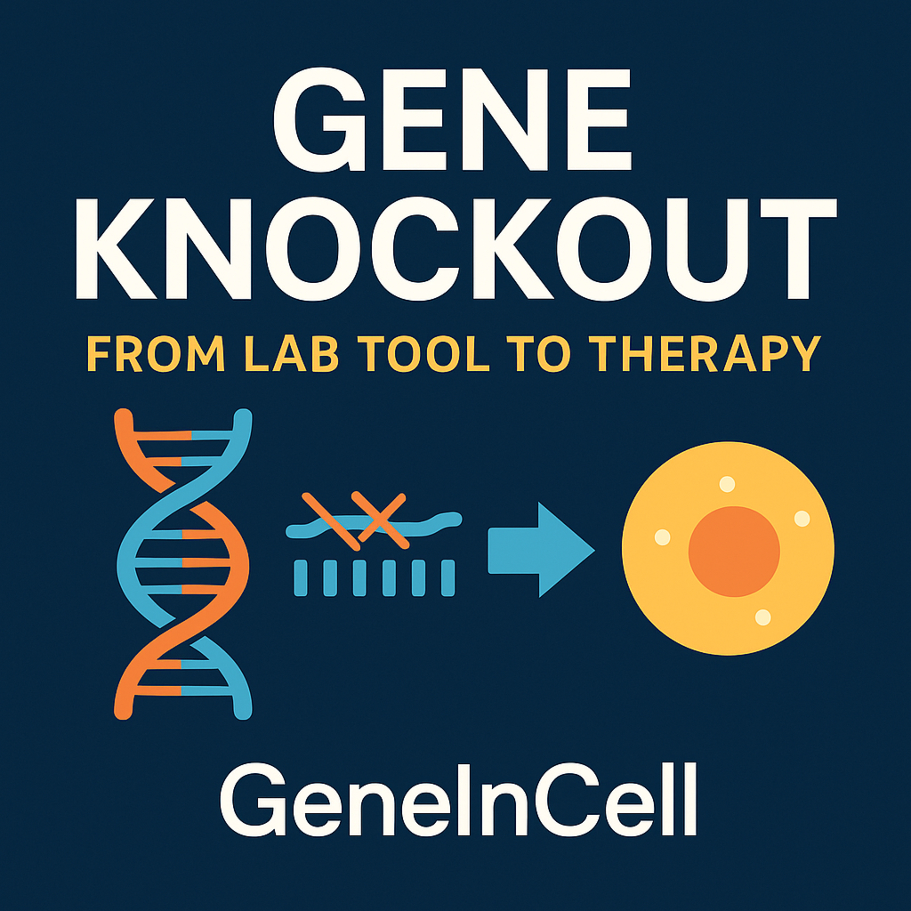 Gene Knockout: From Lab to Therapy | GeneInCell | 2025 episode artwork