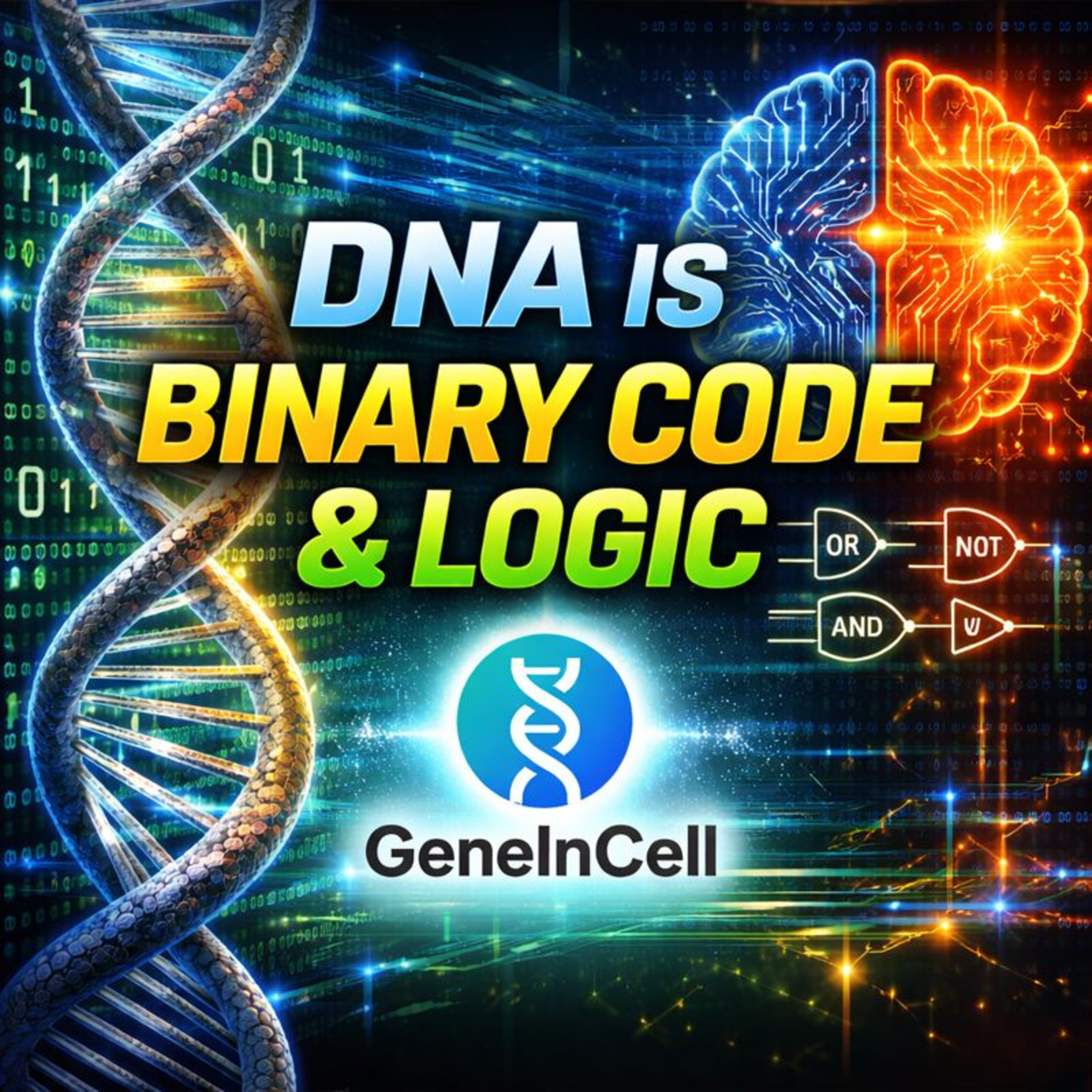 DNA Is Binary Code and Logic | GeneInCell | 2025 episode artwork
