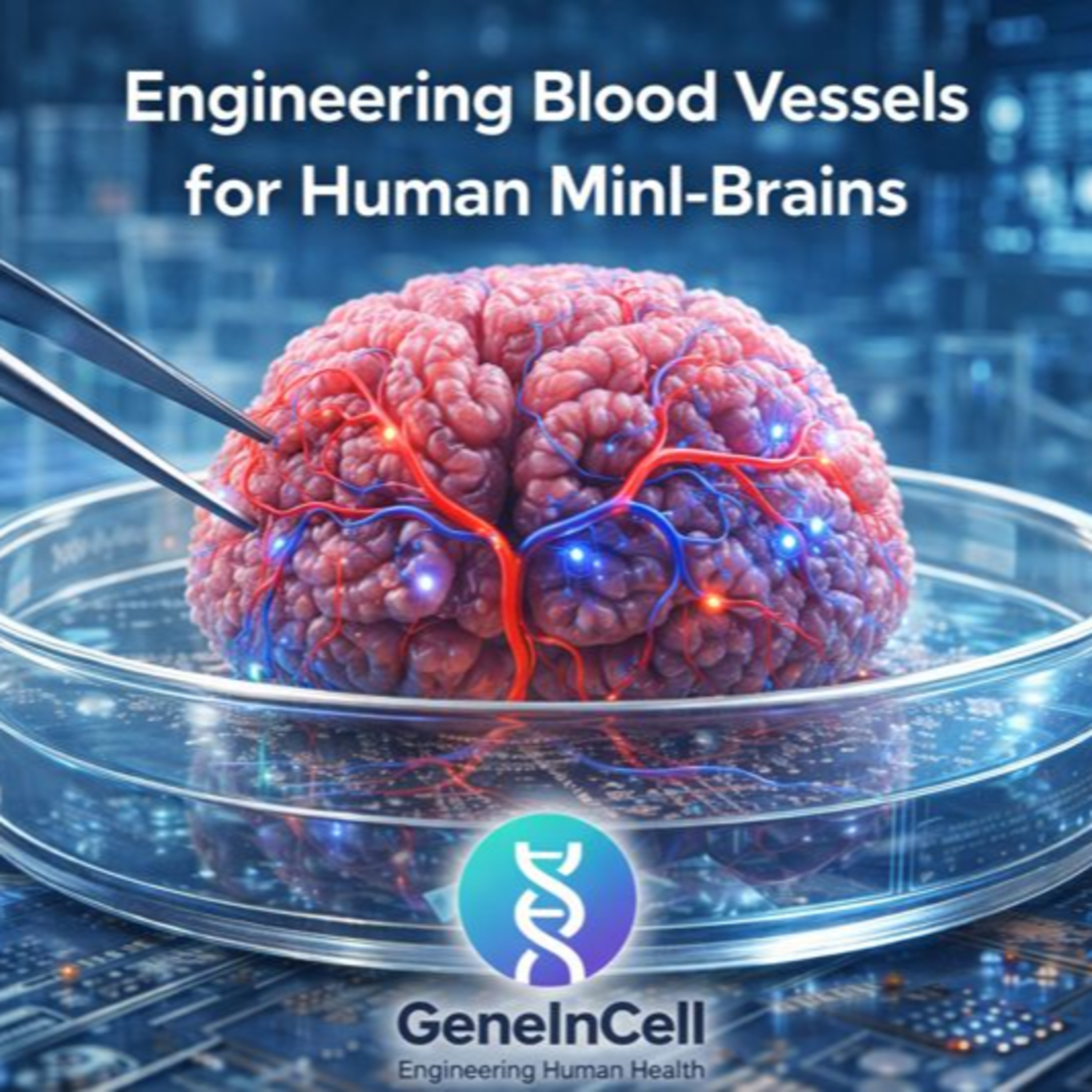 Engineering Blood Vessels for Human Mini Brains | Vascularized Human Brain Organoids | GeneInCell | 2026 episode artwork