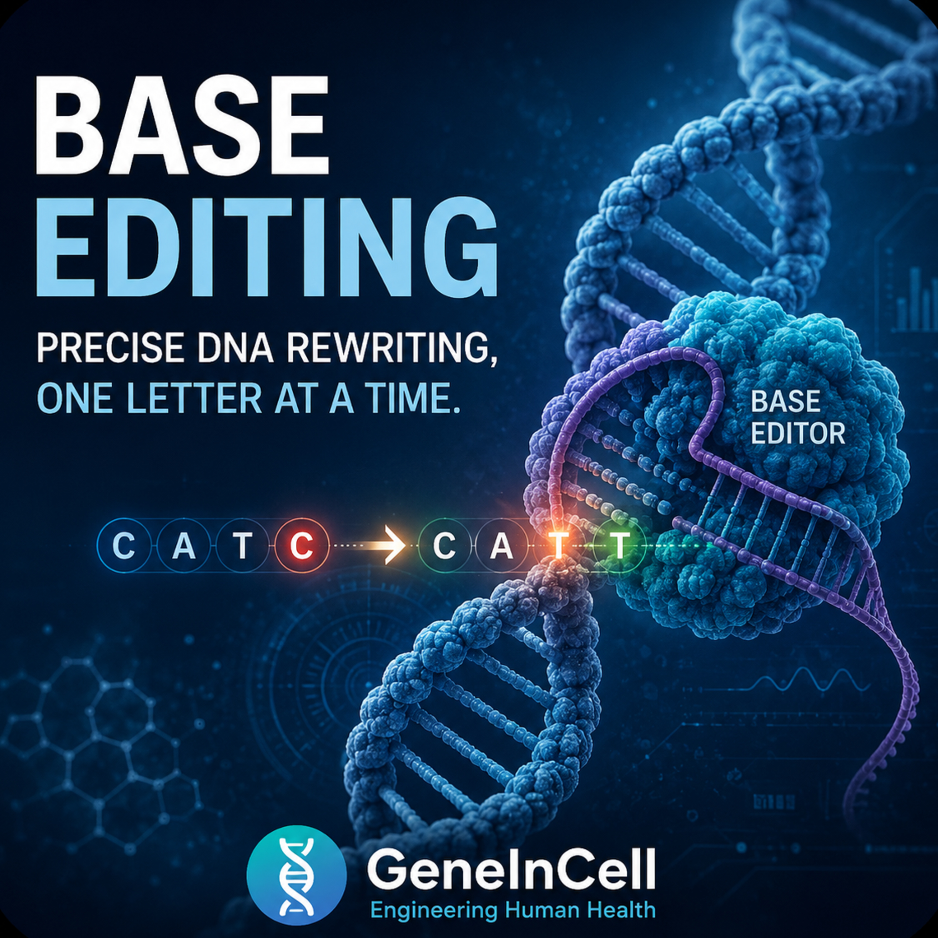 Base Editing- Rewriting DNA One Letter at a Time | GeneInCell | 2026 episode artwork
