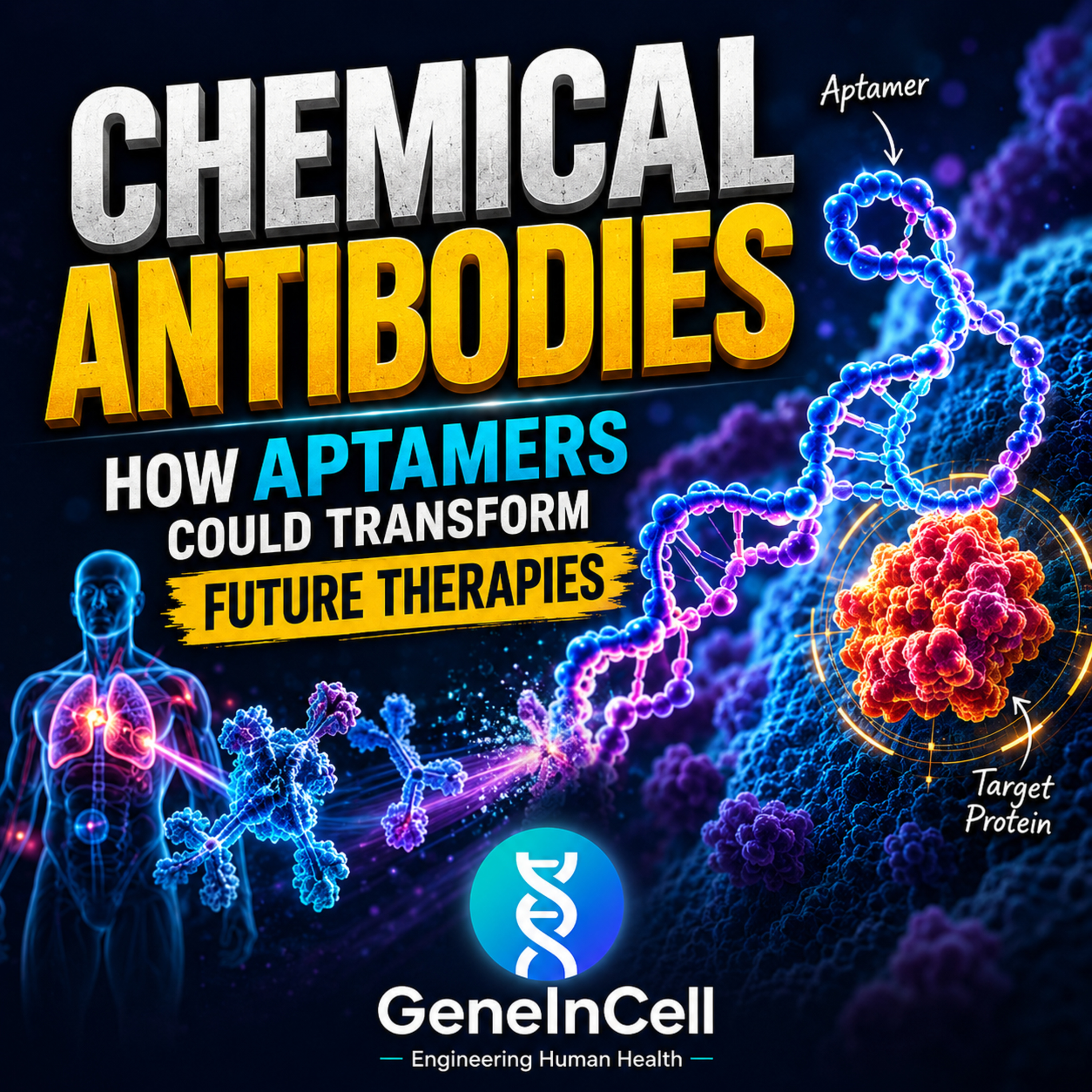Chemical Antibodies: How Aptamers Could Transform Future Therapies | GeneInCell | 2026 episode artwork