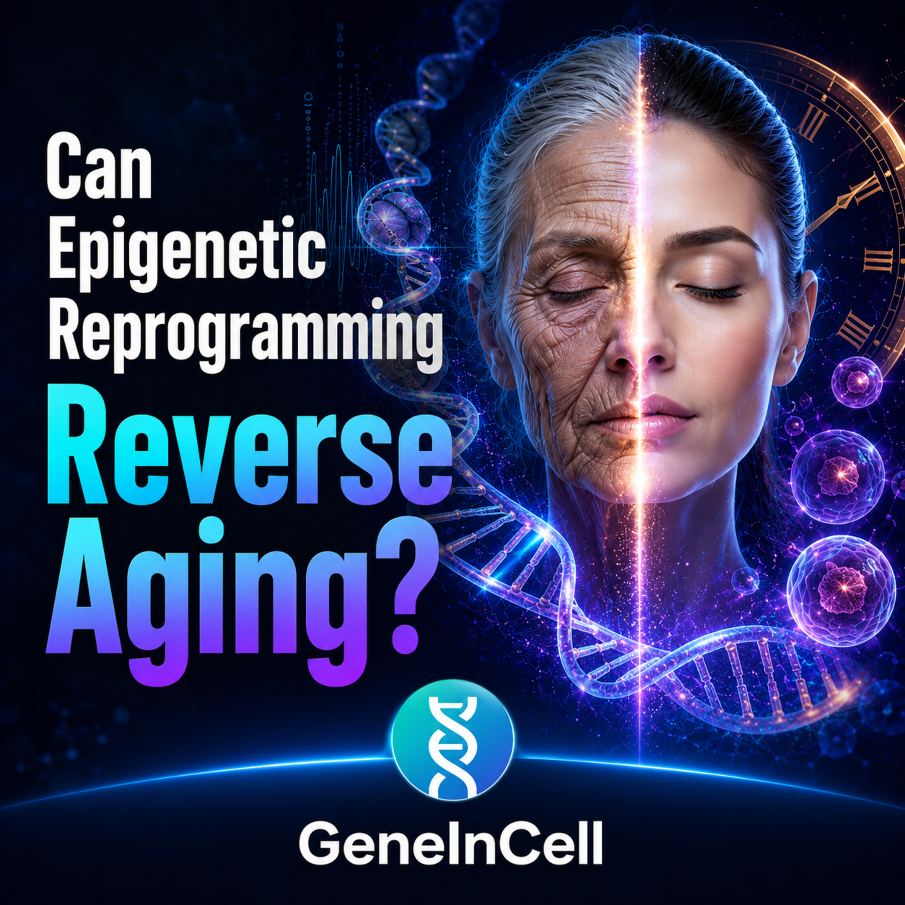 Can Epigenetic Reprogramming Reverse Aging? | GeneInCell | 2026  episode artwork