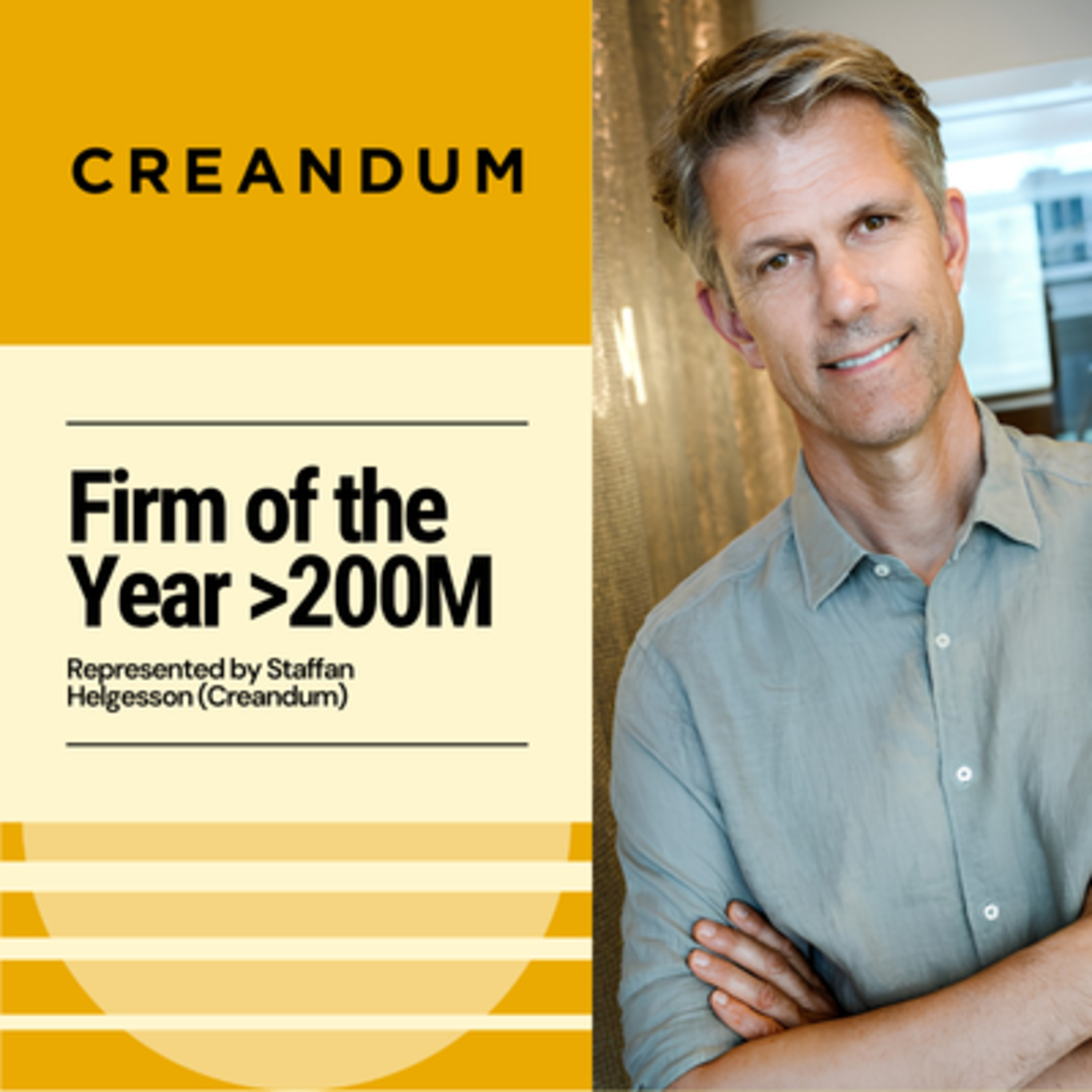 Award winner - Summit | Firm of the Year 2025 (€200M+): Creandum (represented by Staffan Helgesson)