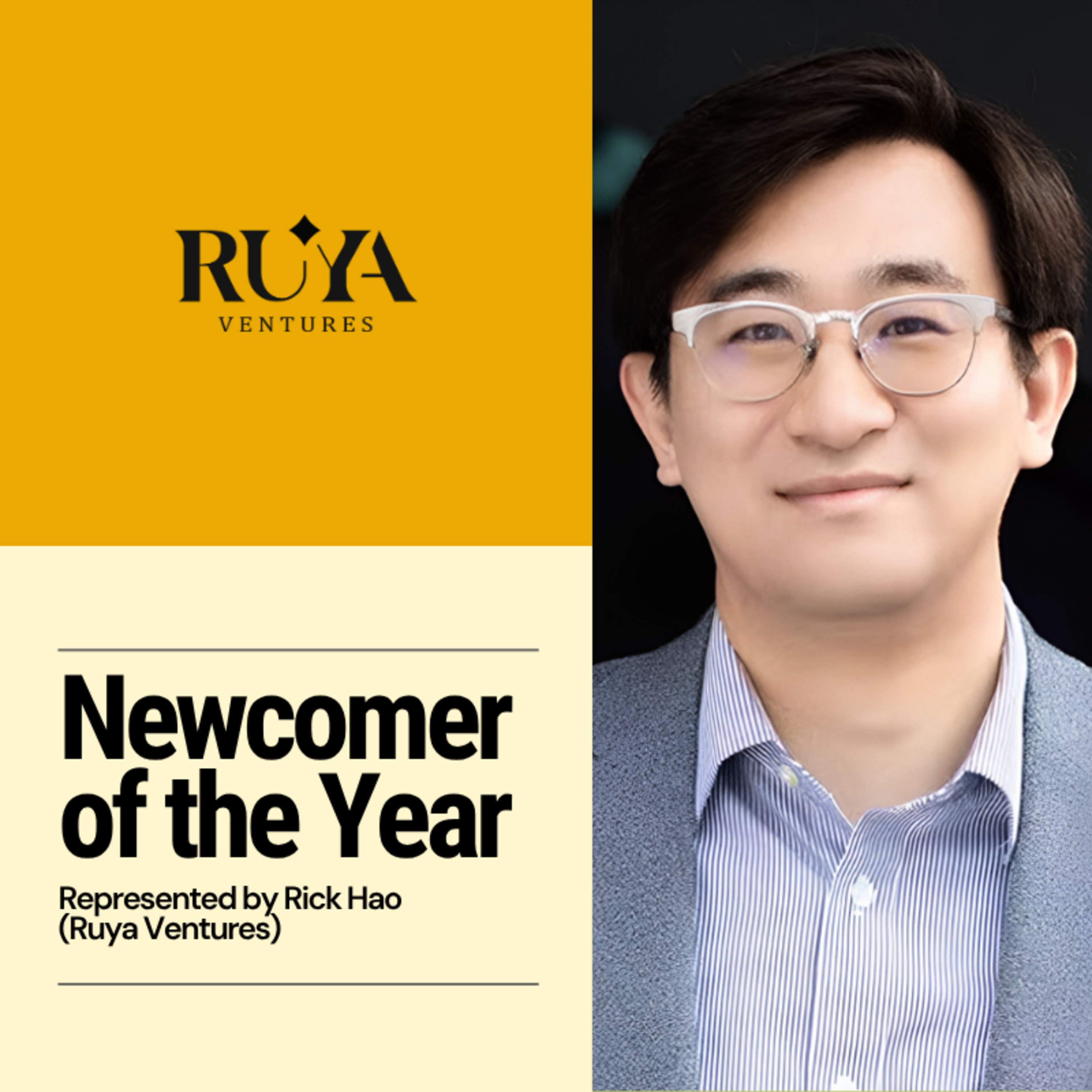 Award winner - Summit | Newcomer of the Year: Ruya Ventures (represented by Rick Hao)